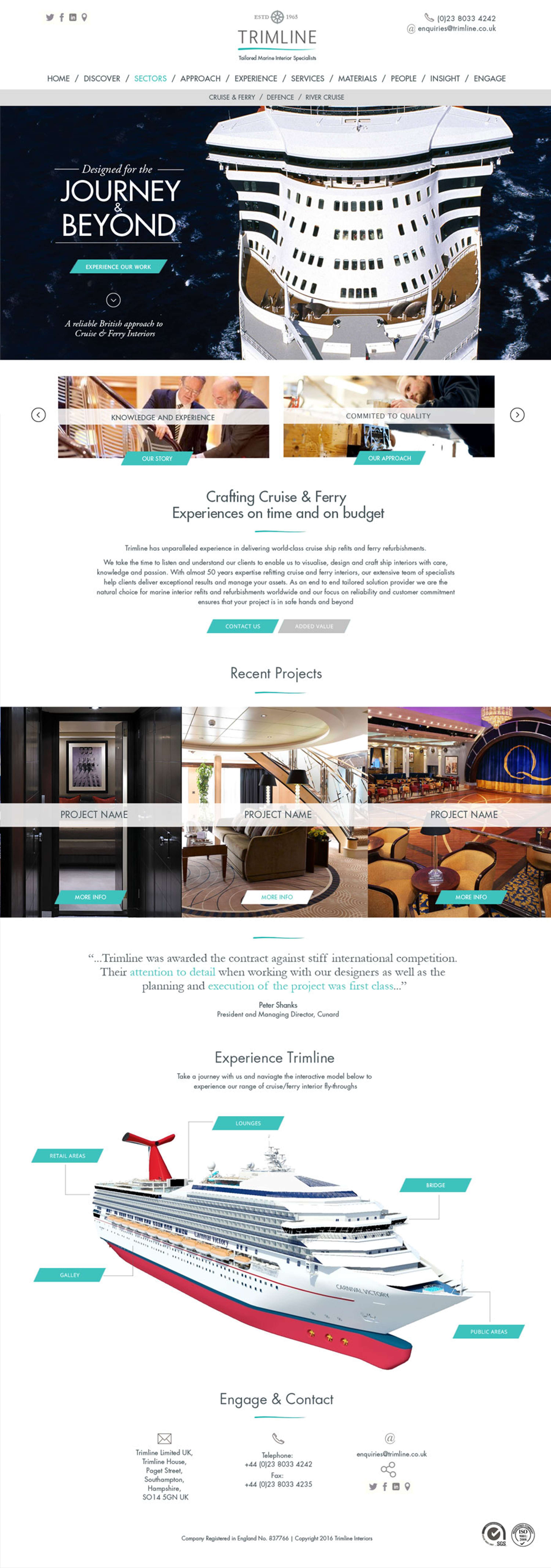 Trimline Website Design by Rob Harris