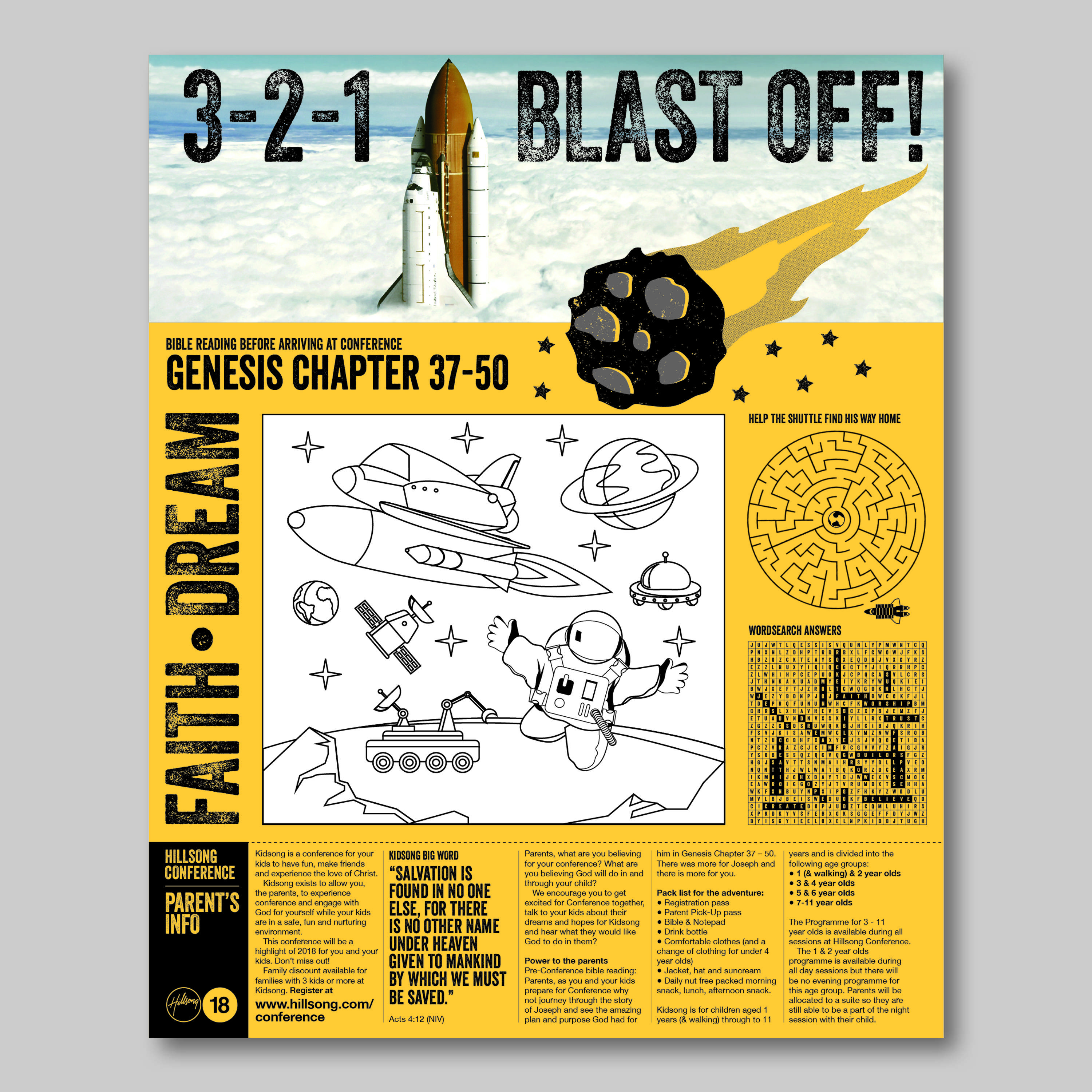 Activity sheet by Mark Hickling