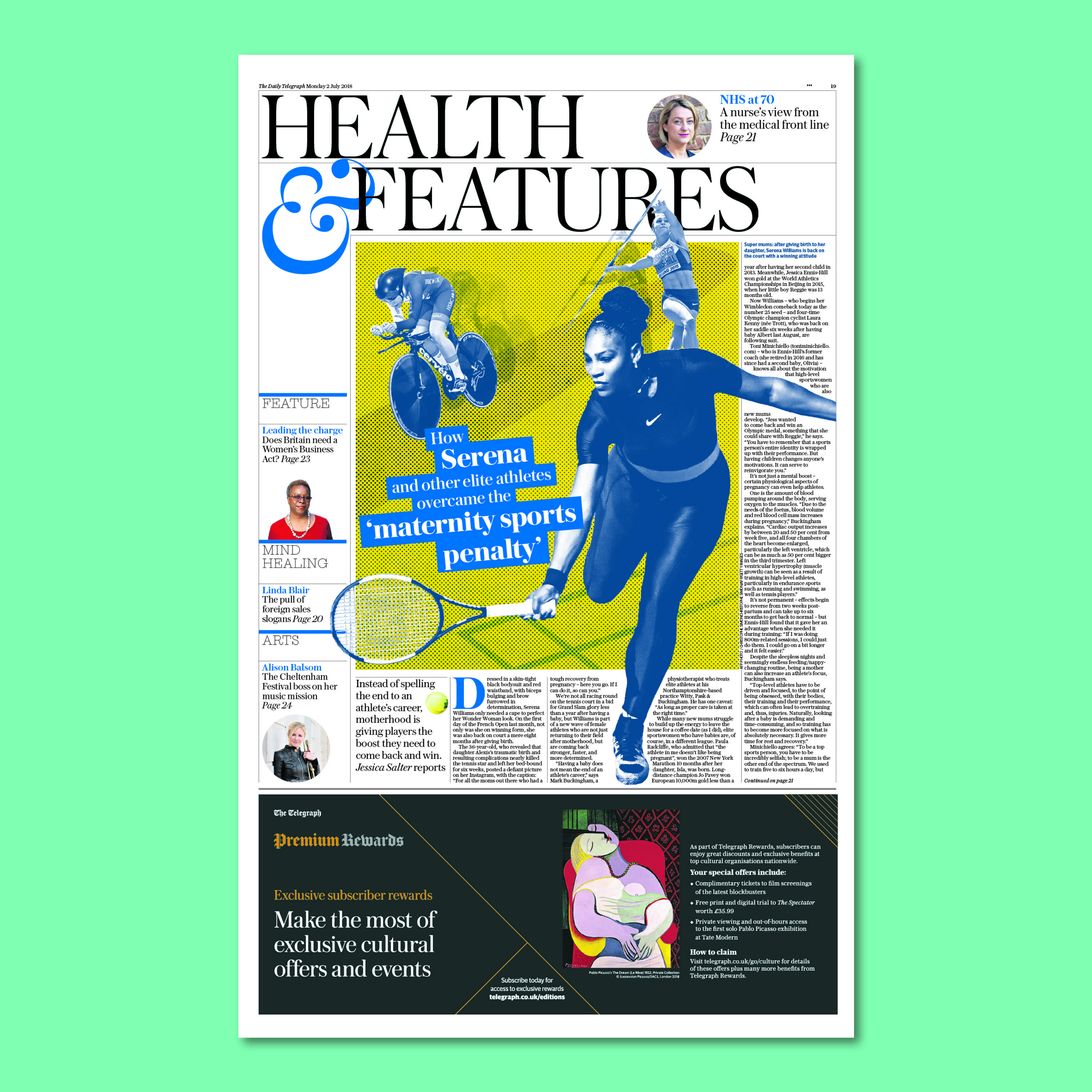 Telegraph features by Mark Hickling