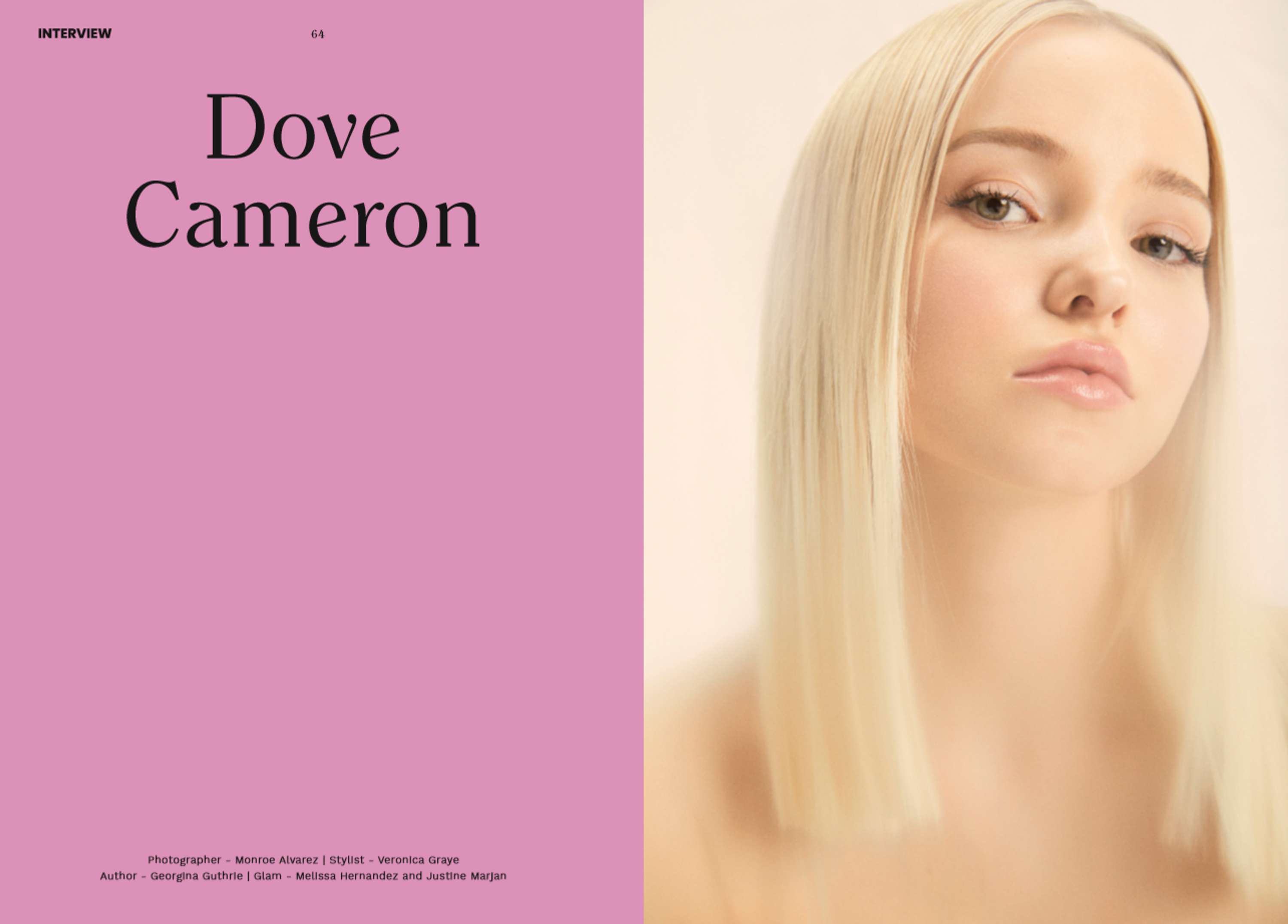 User blog:TinistaGabriela/Dove Cameron Interview