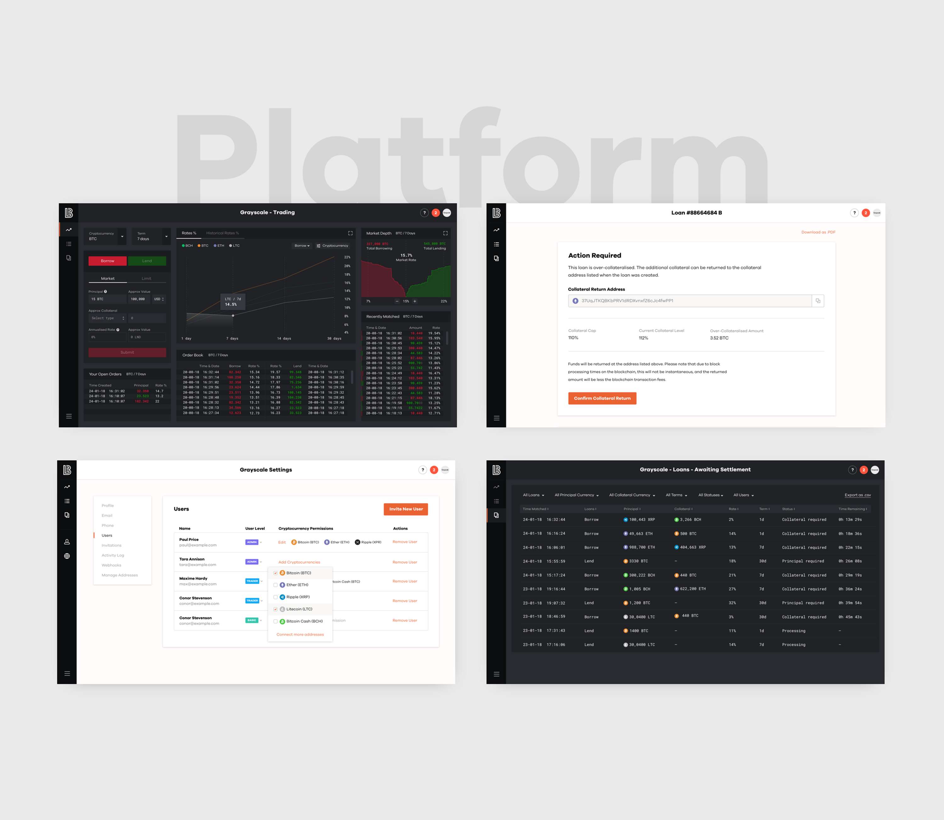 Lendingblock - Crypto Trading Platform by Sonntag
