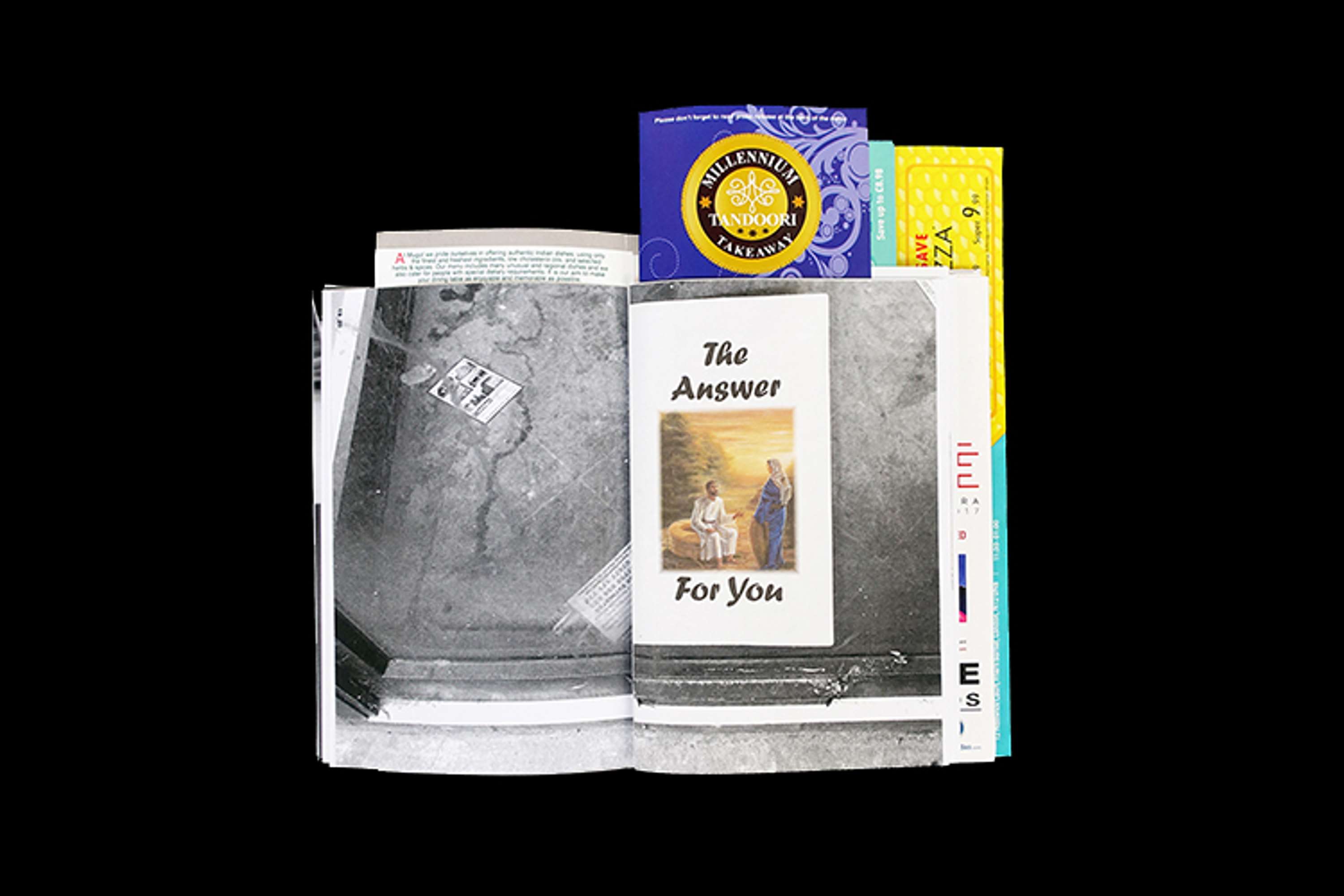 Junk mail visual research by Suzanne Green