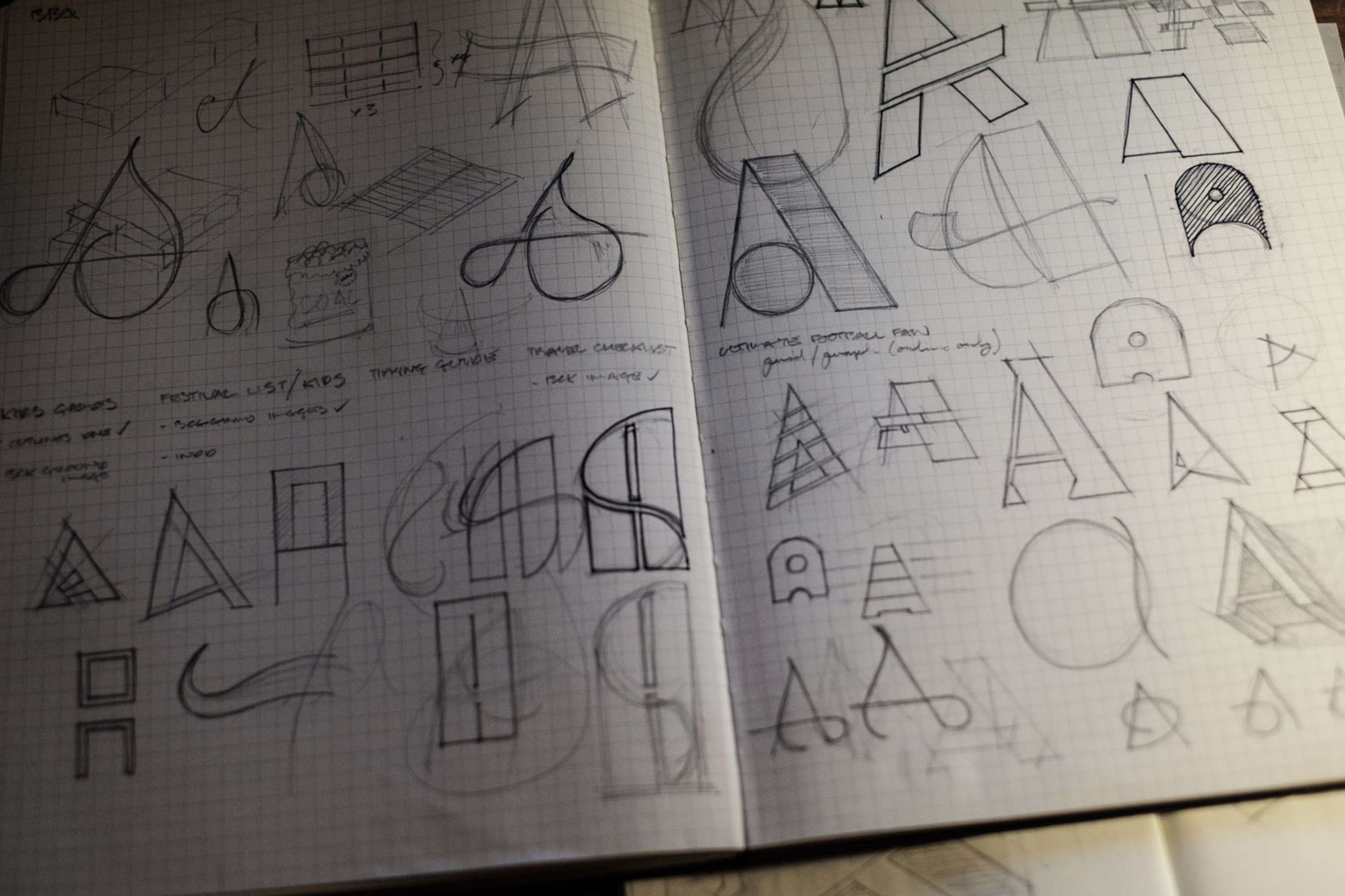 Sketchbook Type Play by David Jackson