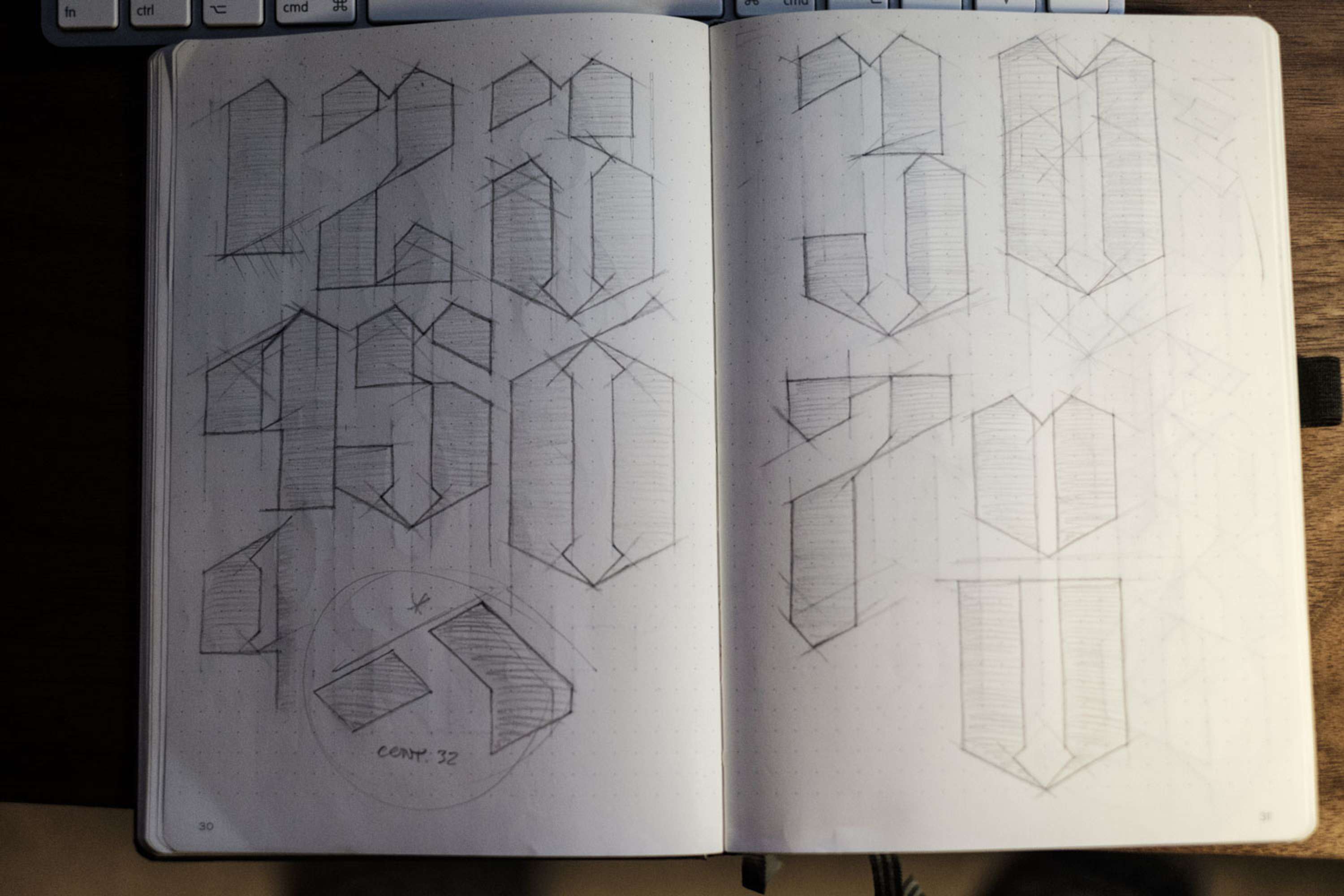 Sketchbook Type Play by David Jackson