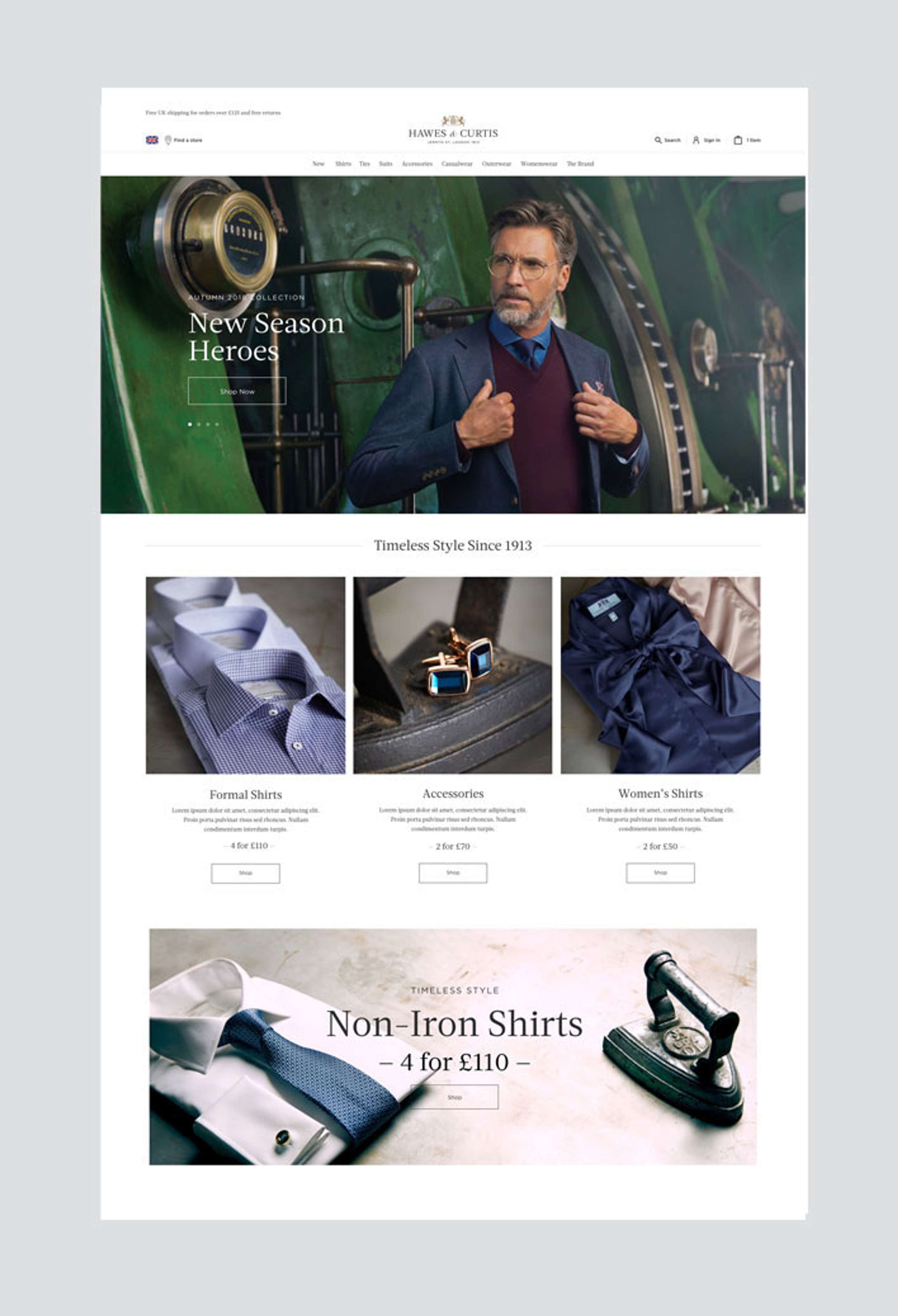 Hawes & Curtis: 'Engineered for Performance by Alex Pitt