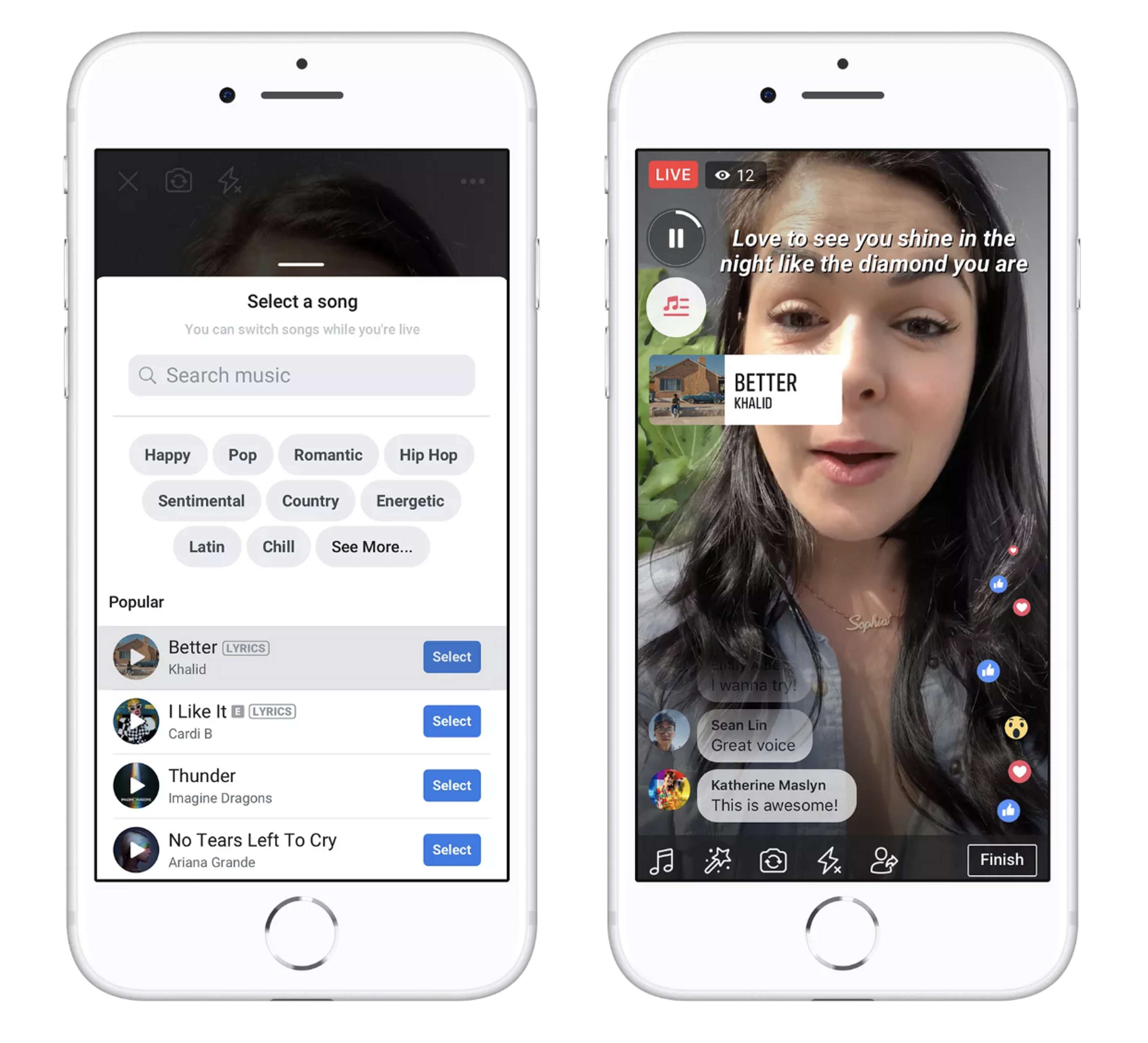 Facebook adds music features to profiles and Stories, expands Lip Sync Live to Pages by Maya Patterson