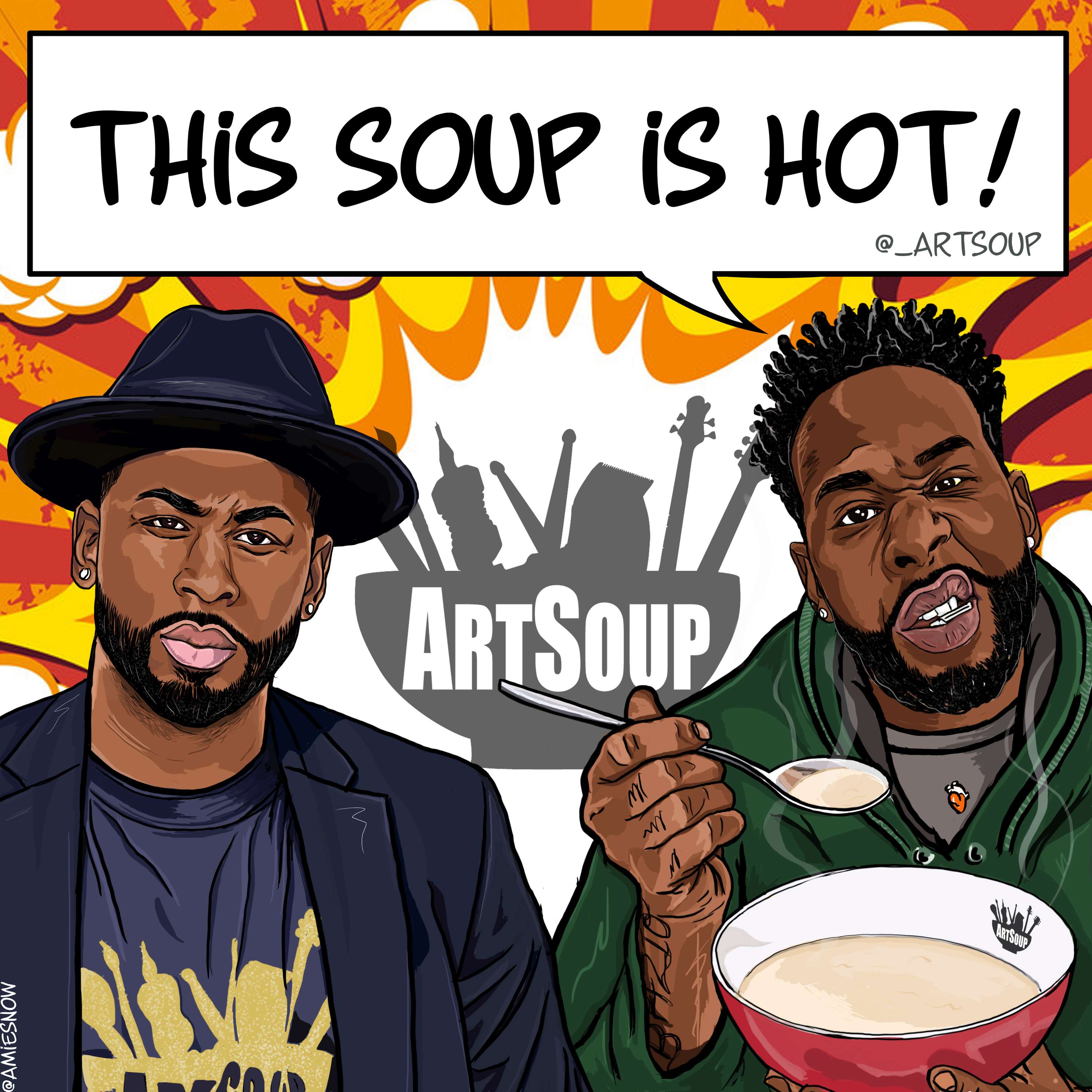 ART SOUP - BRAND SOCIAL POSTS & KEY VISUAL by Amie Snow