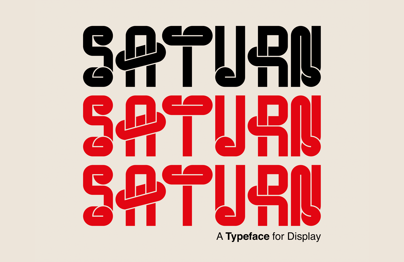 SATURN // Typeface by Hannah Neil