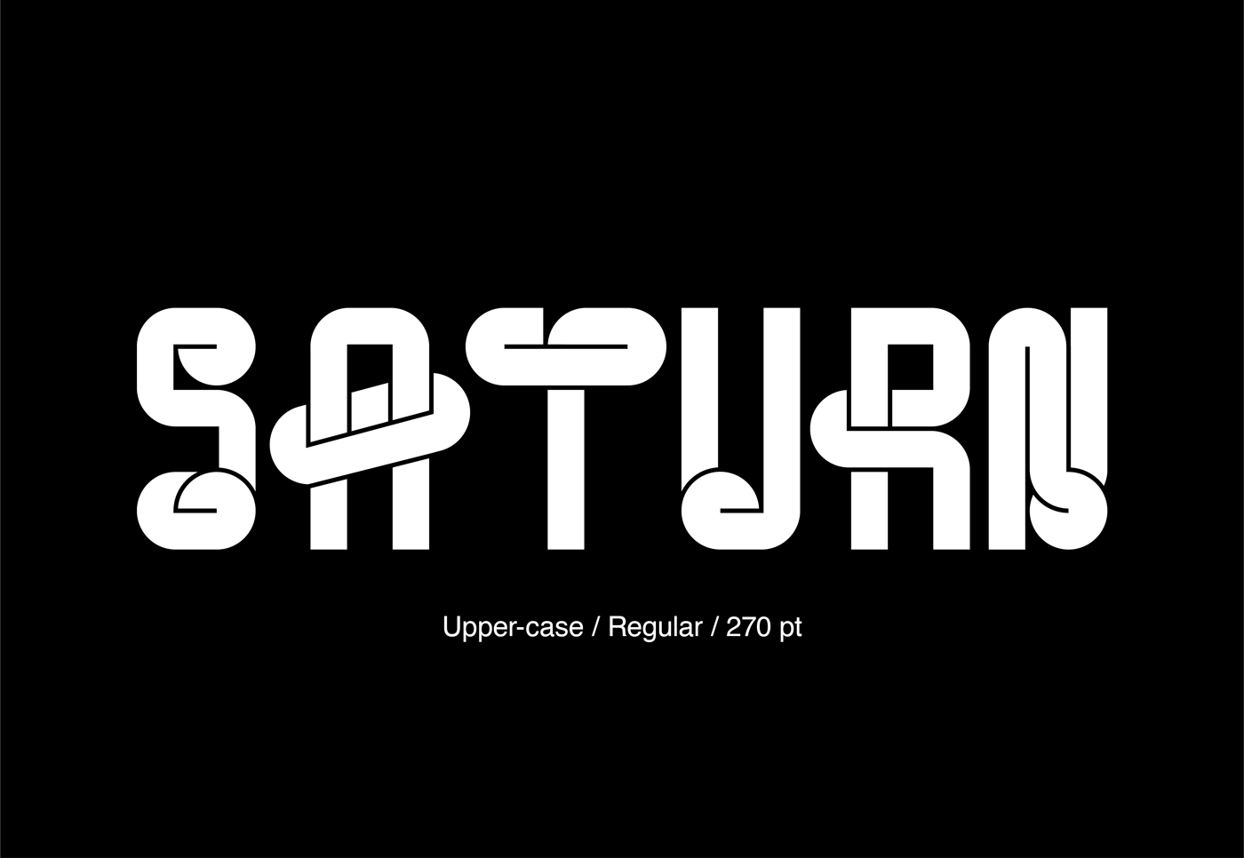 SATURN // Typeface by Hannah Neil