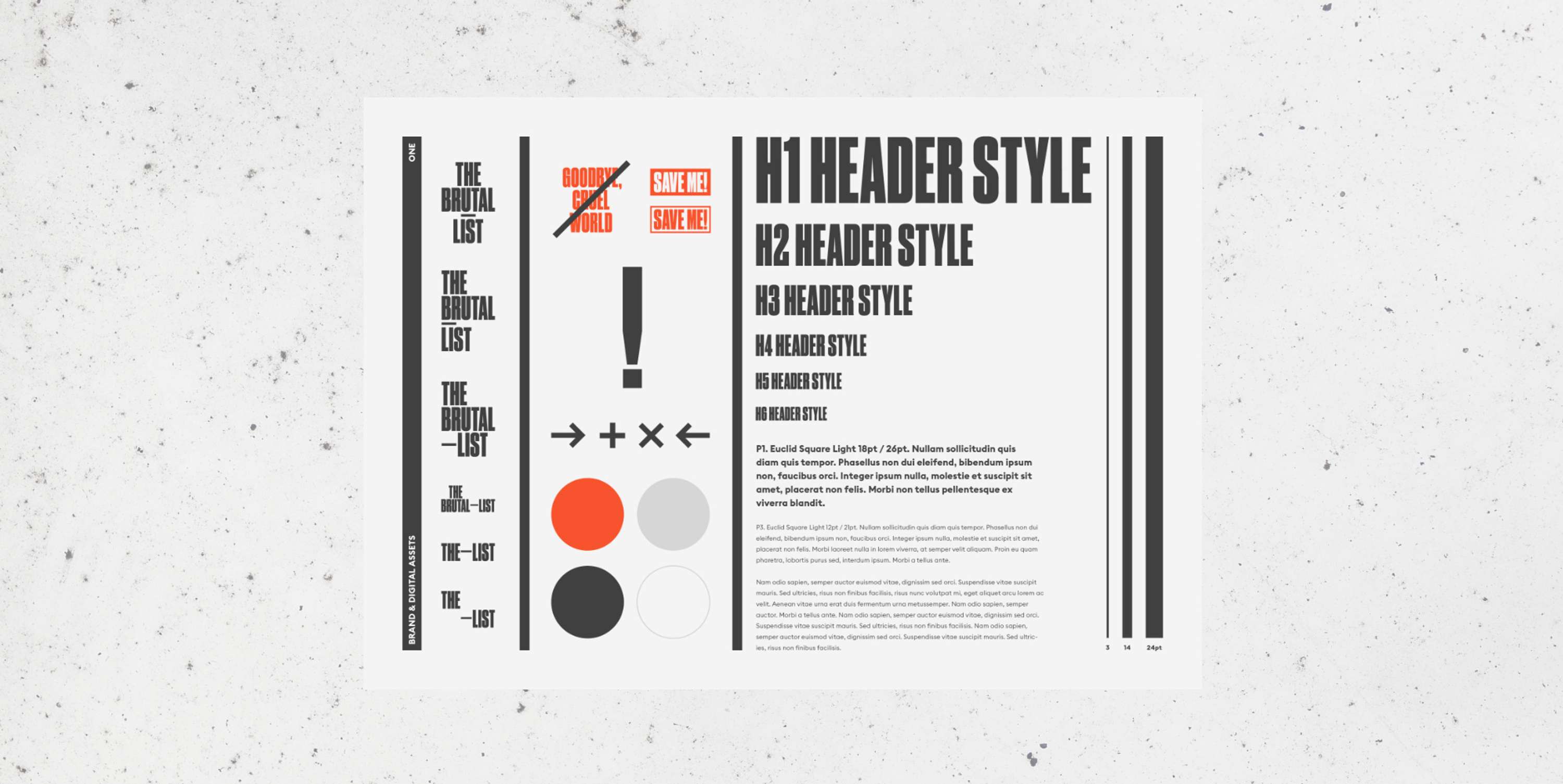 The Brutal-List | Brand Identity & Mobile App by Neil Quinn