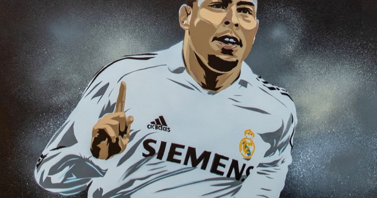 Ronaldo Stencil Art Portrait For BT Sport | The Dots