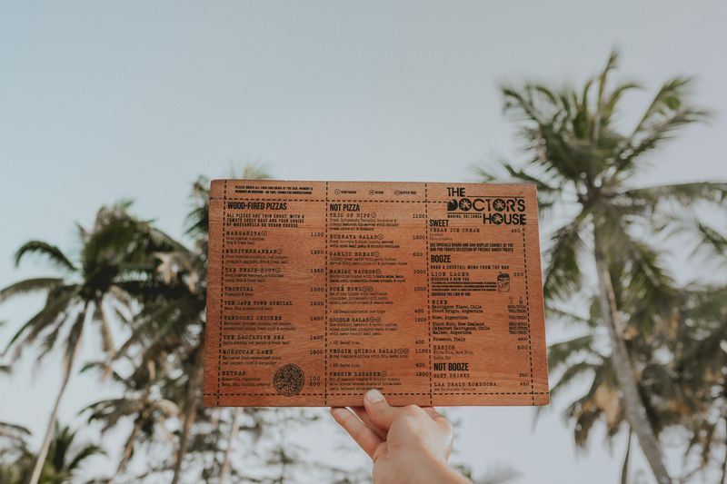 THE DOCTORS HOUSE - MENU DESIGN by Sarah Yeats