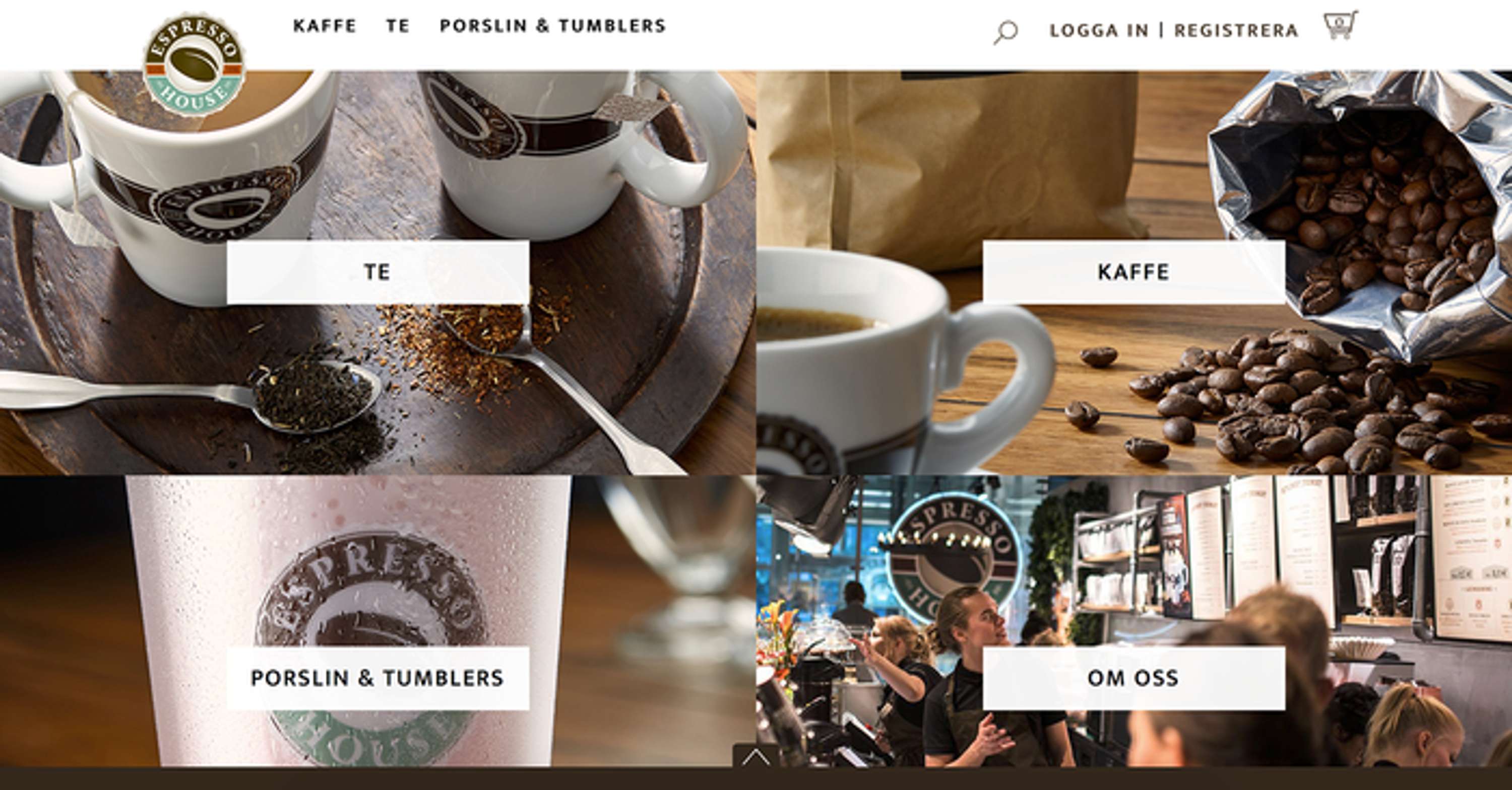 Content Creation for Espresso House's first eShop by James Fickling