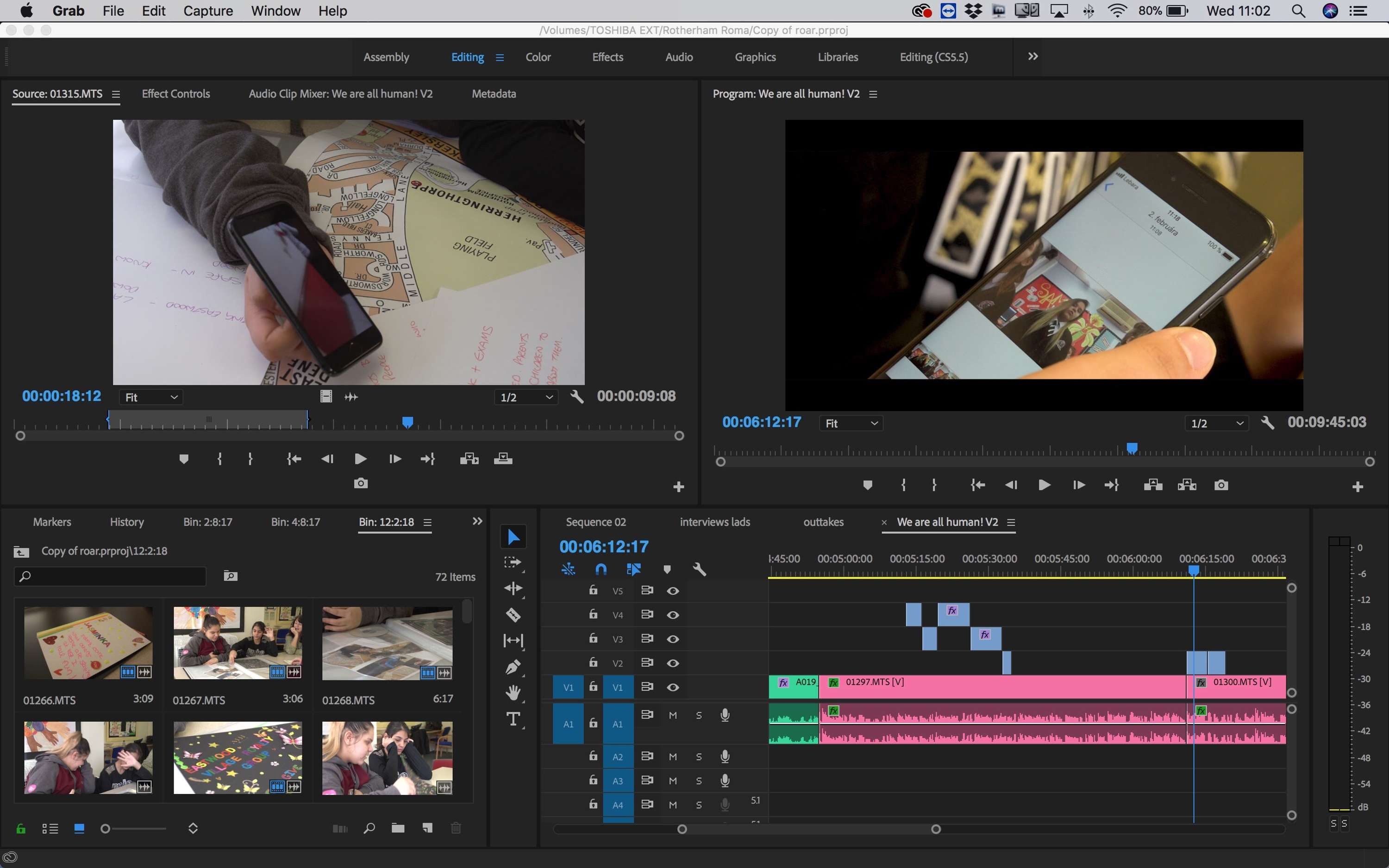 Editing by Wayne Sables