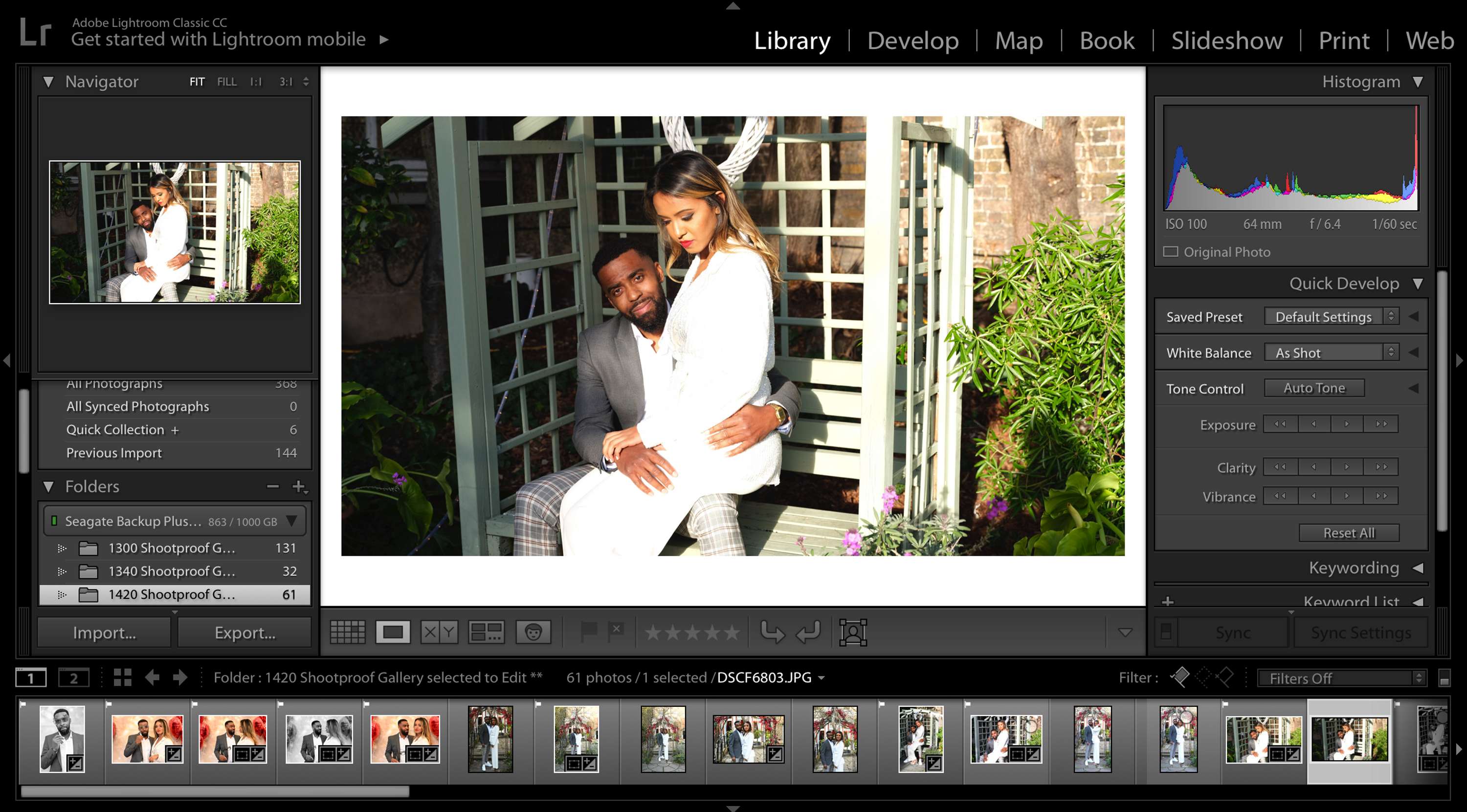Digital  Photography Client Gallery Development - User Interface Design by Carmen Gowie