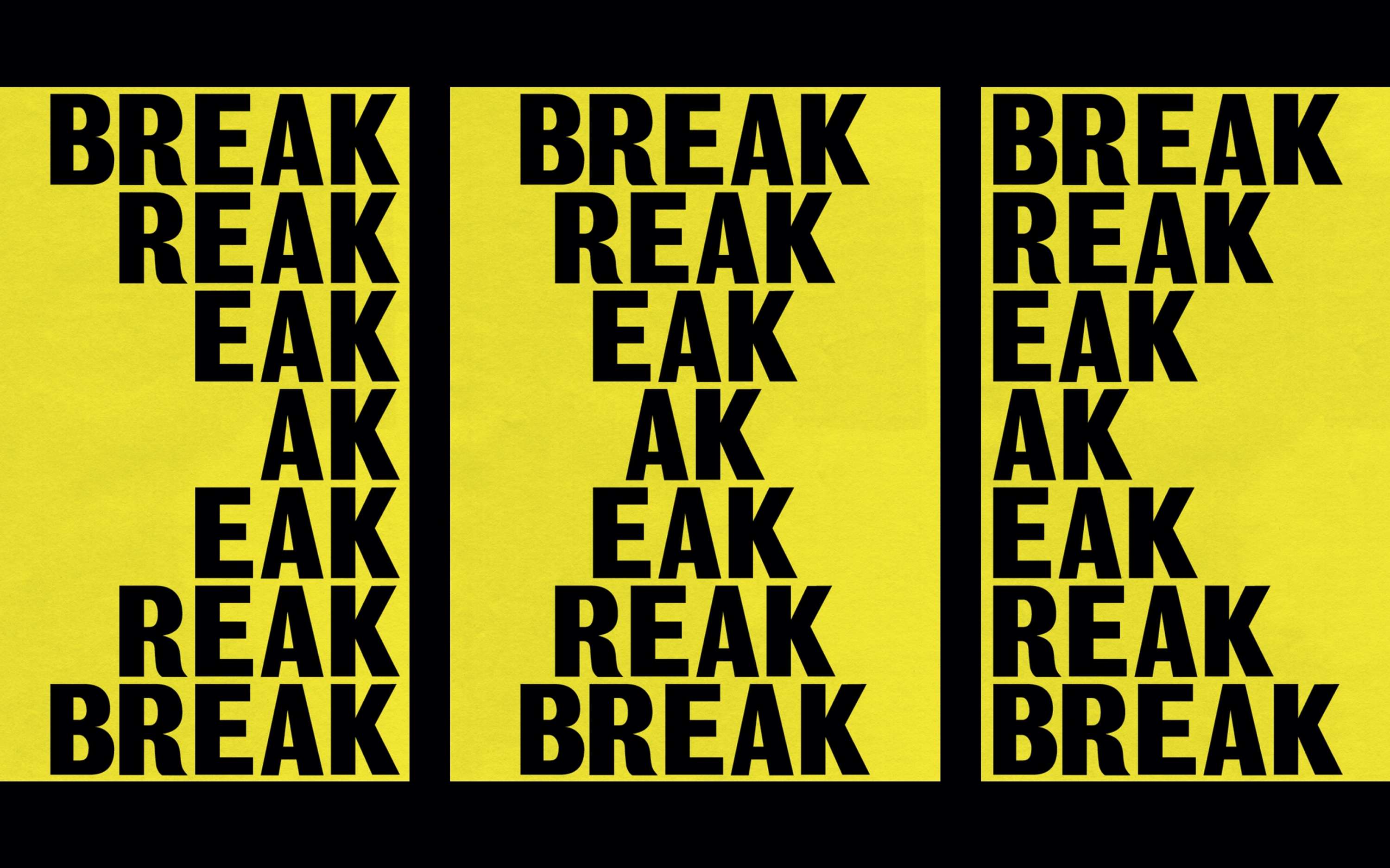 Break – Graphic Design Arnhem Finals 2014 by Floris van Driel