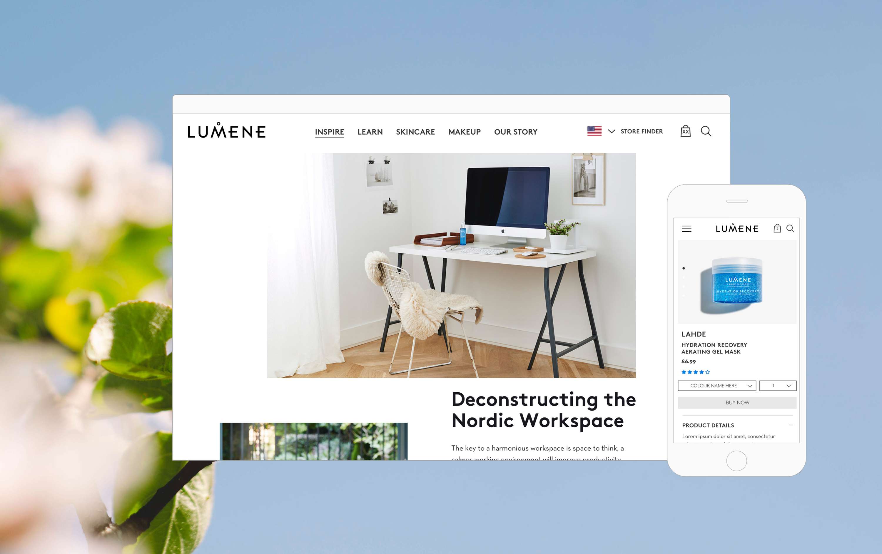 Lumene, Digital Design & Content by Jennie Clark