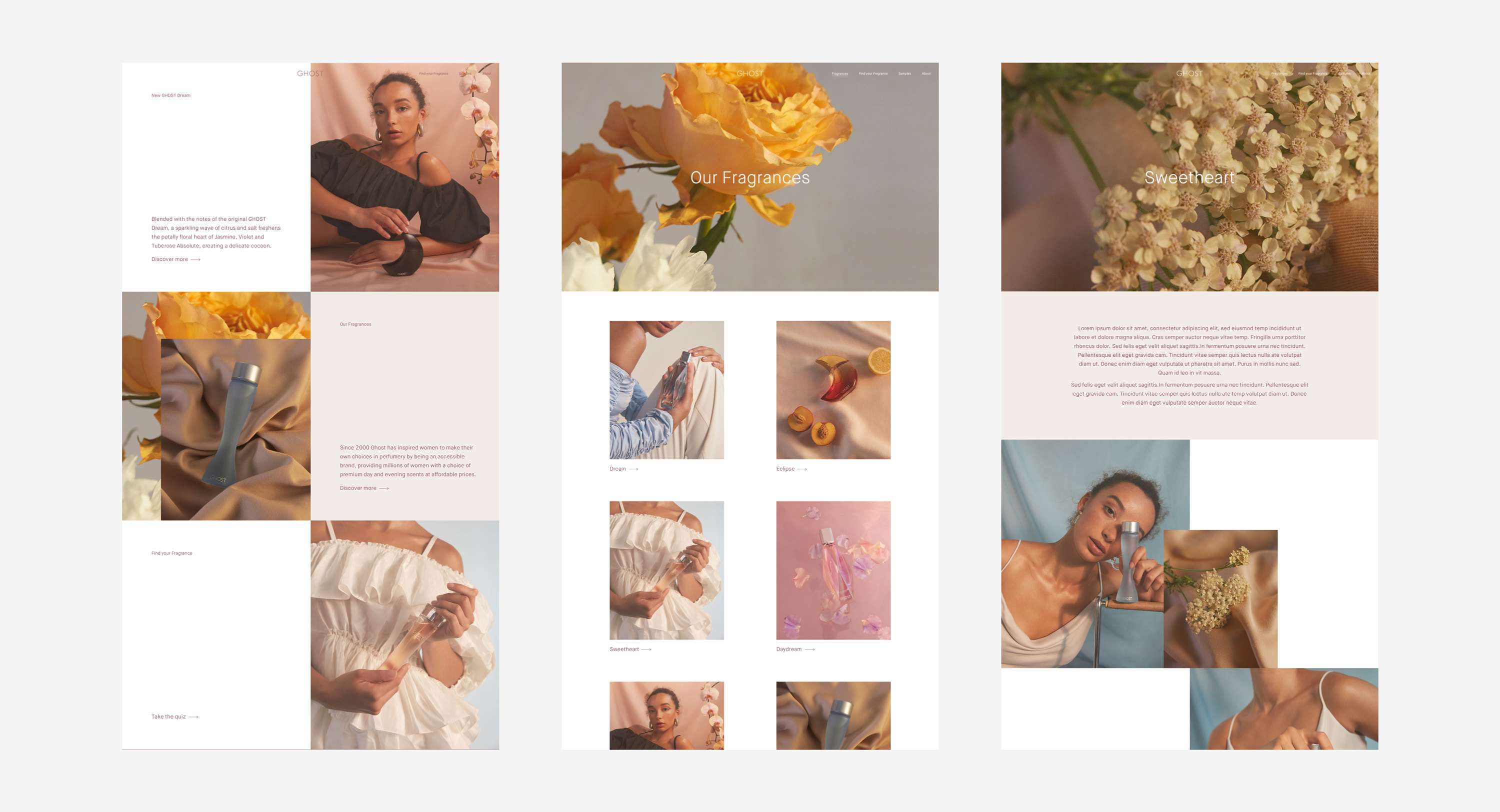 GHOST, Website by Jennie Clark