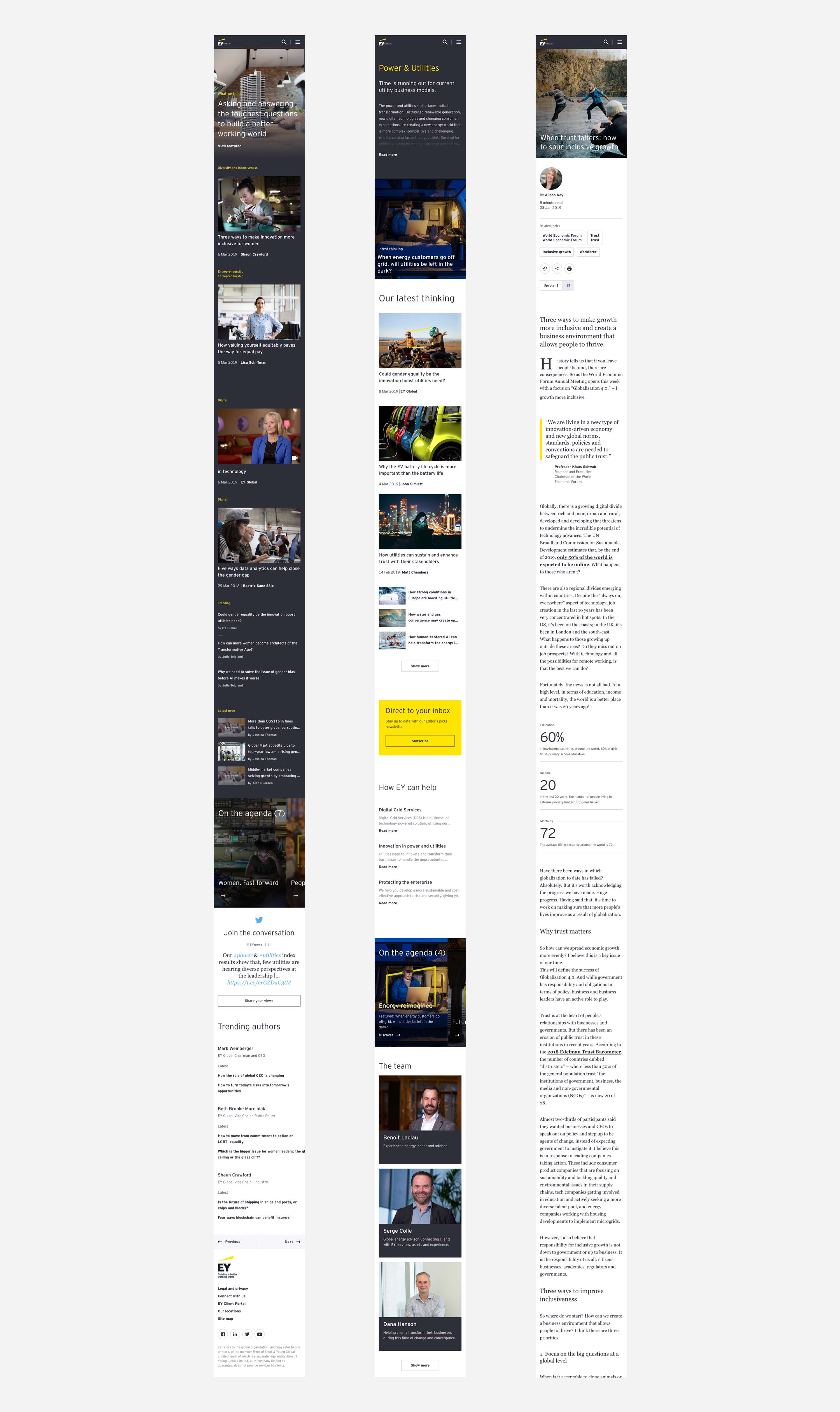 EY, Website by Jennie Clark