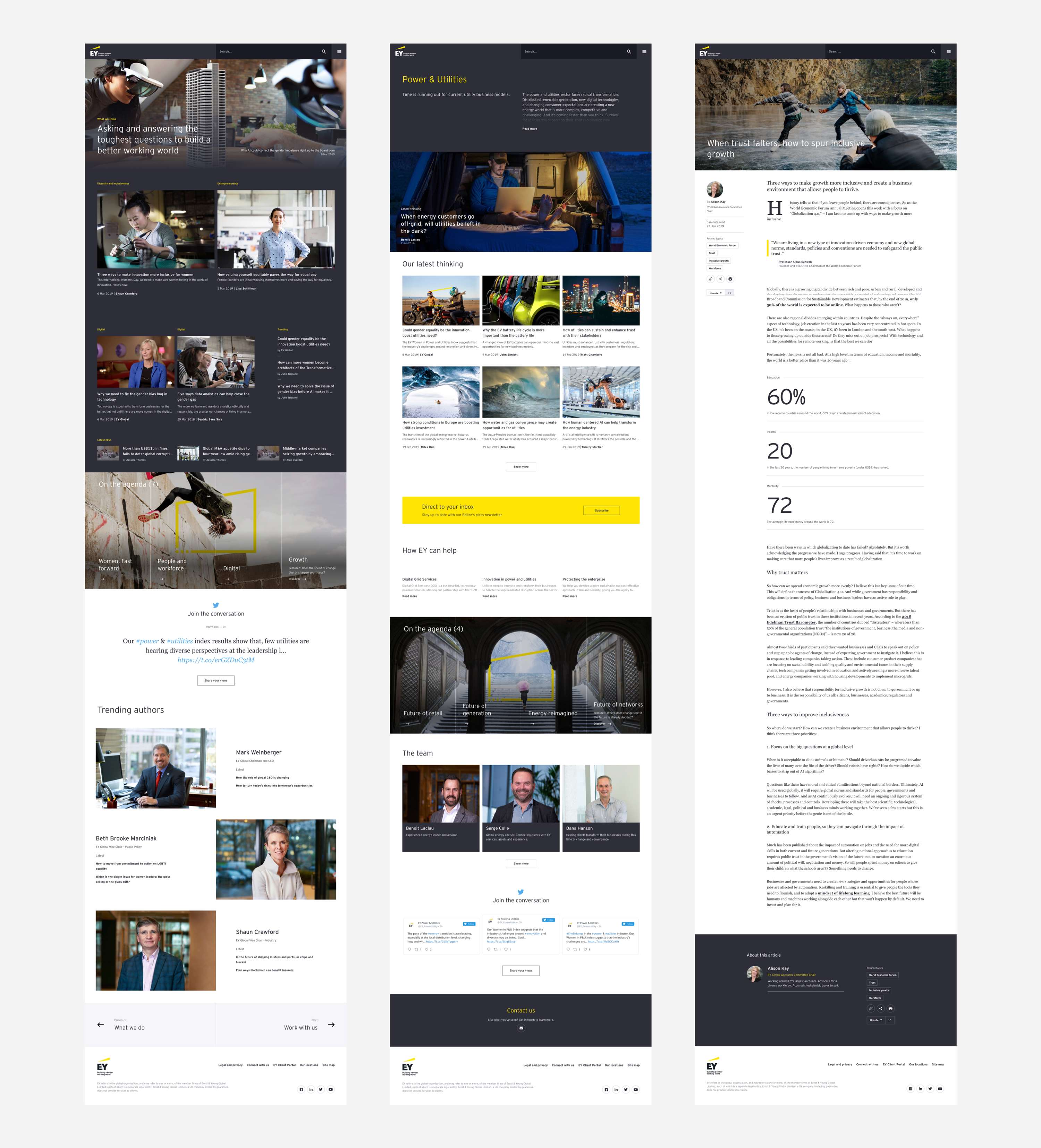 EY, Website by Jennie Clark