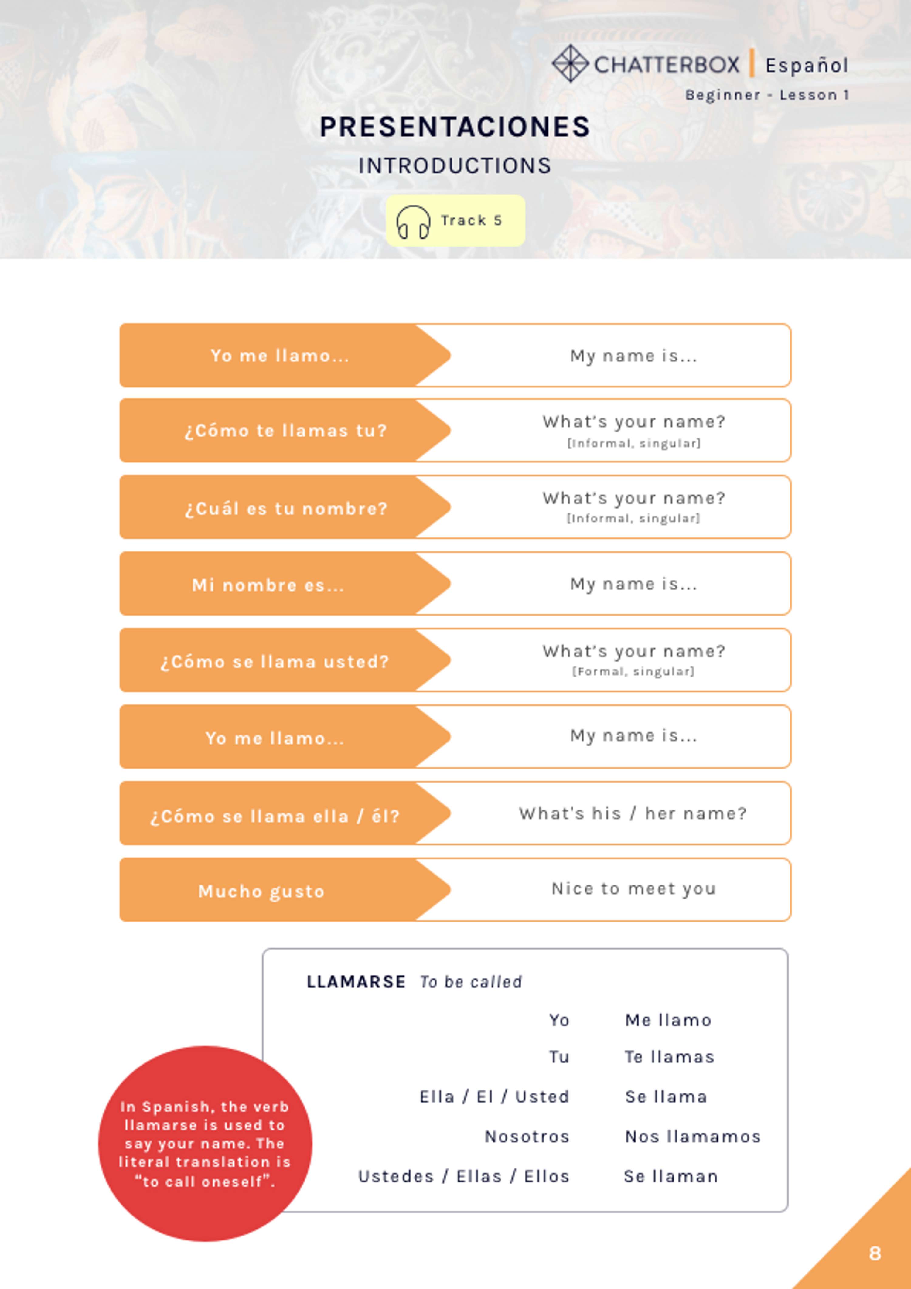 CHATTERBOX: LESSON MATERIALS by Jennifer Smith