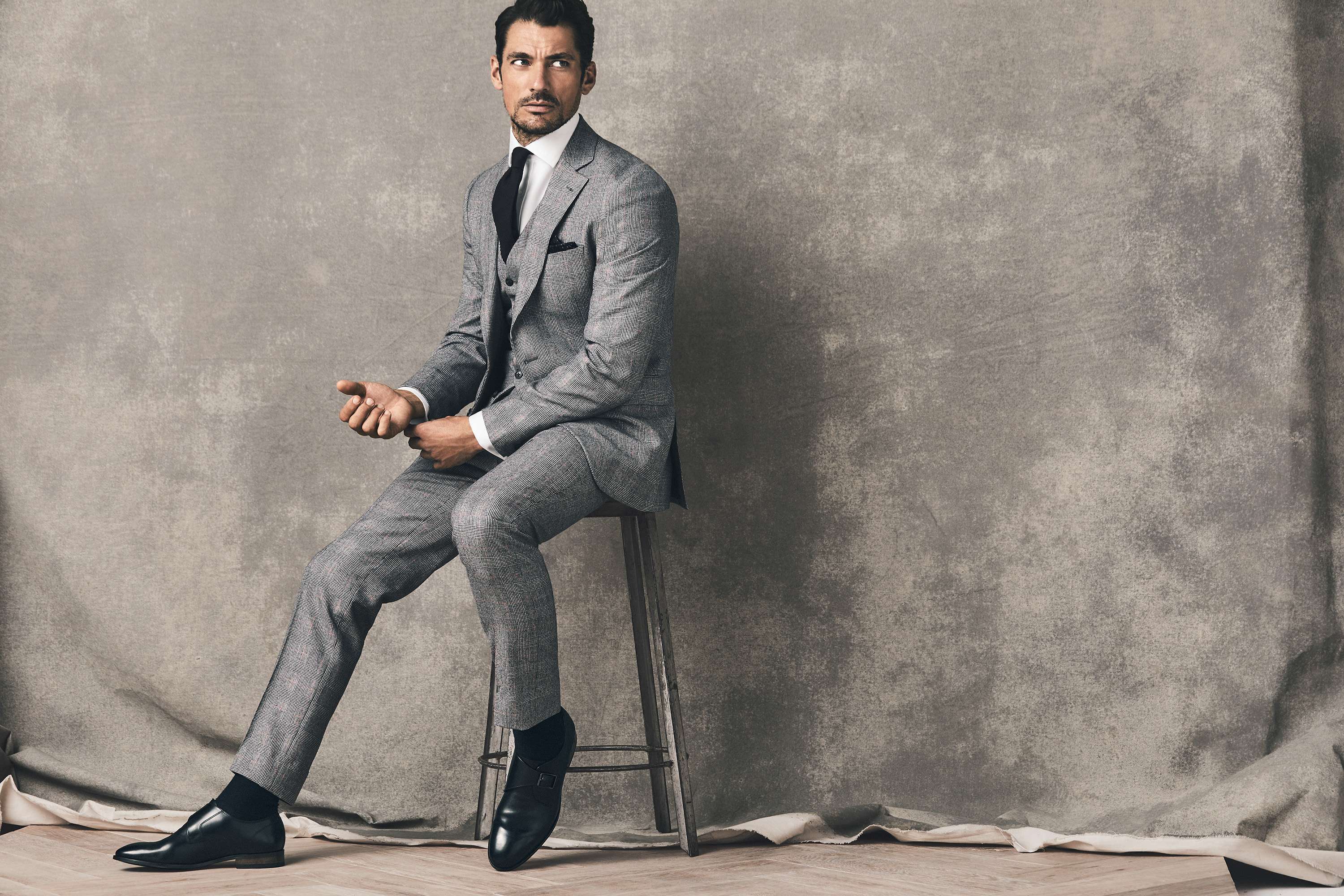 David Gandy with M&S Tailoring collaboration by Maggie Mattioni