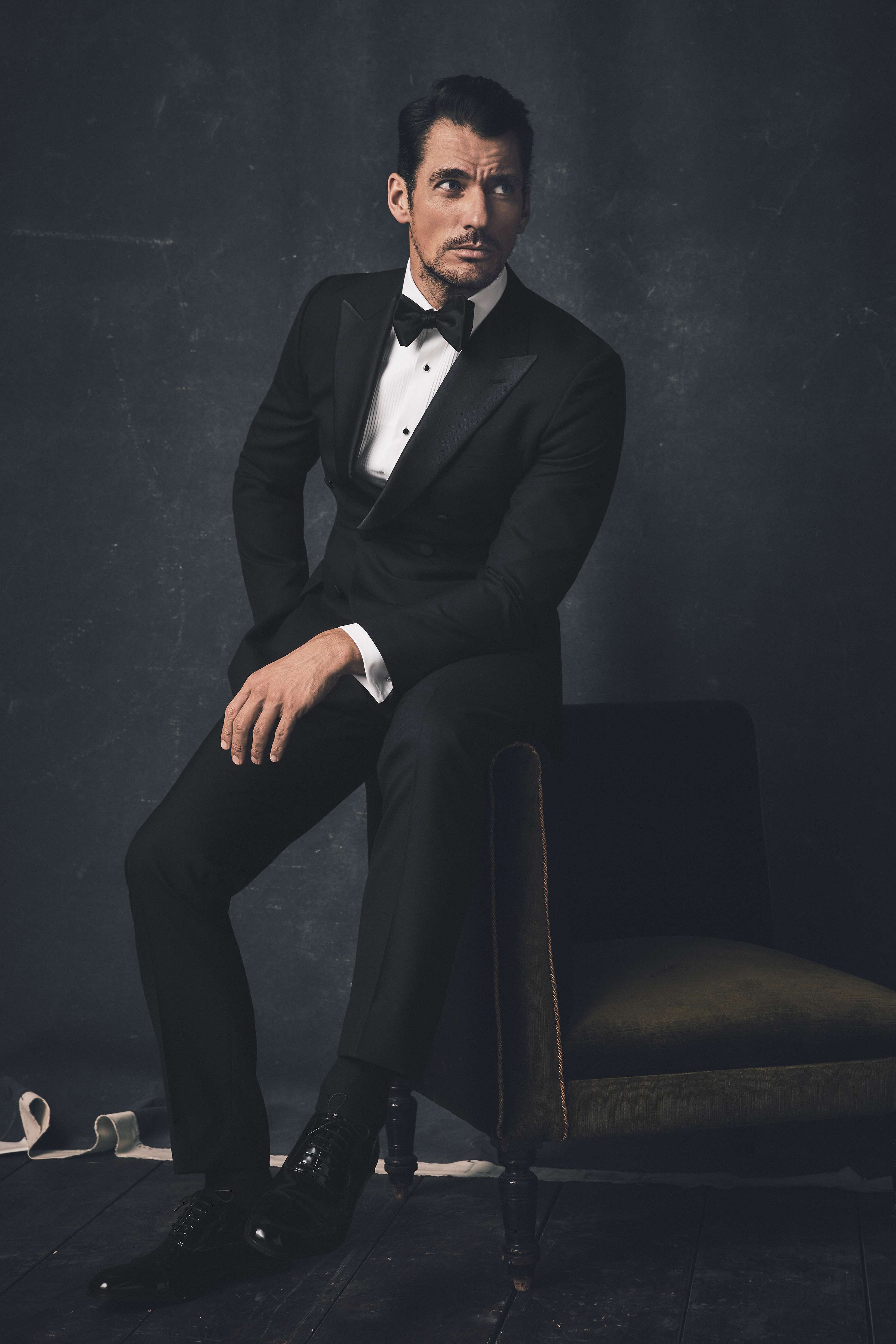 David Gandy with M&S Tailoring collaboration by Maggie Mattioni
