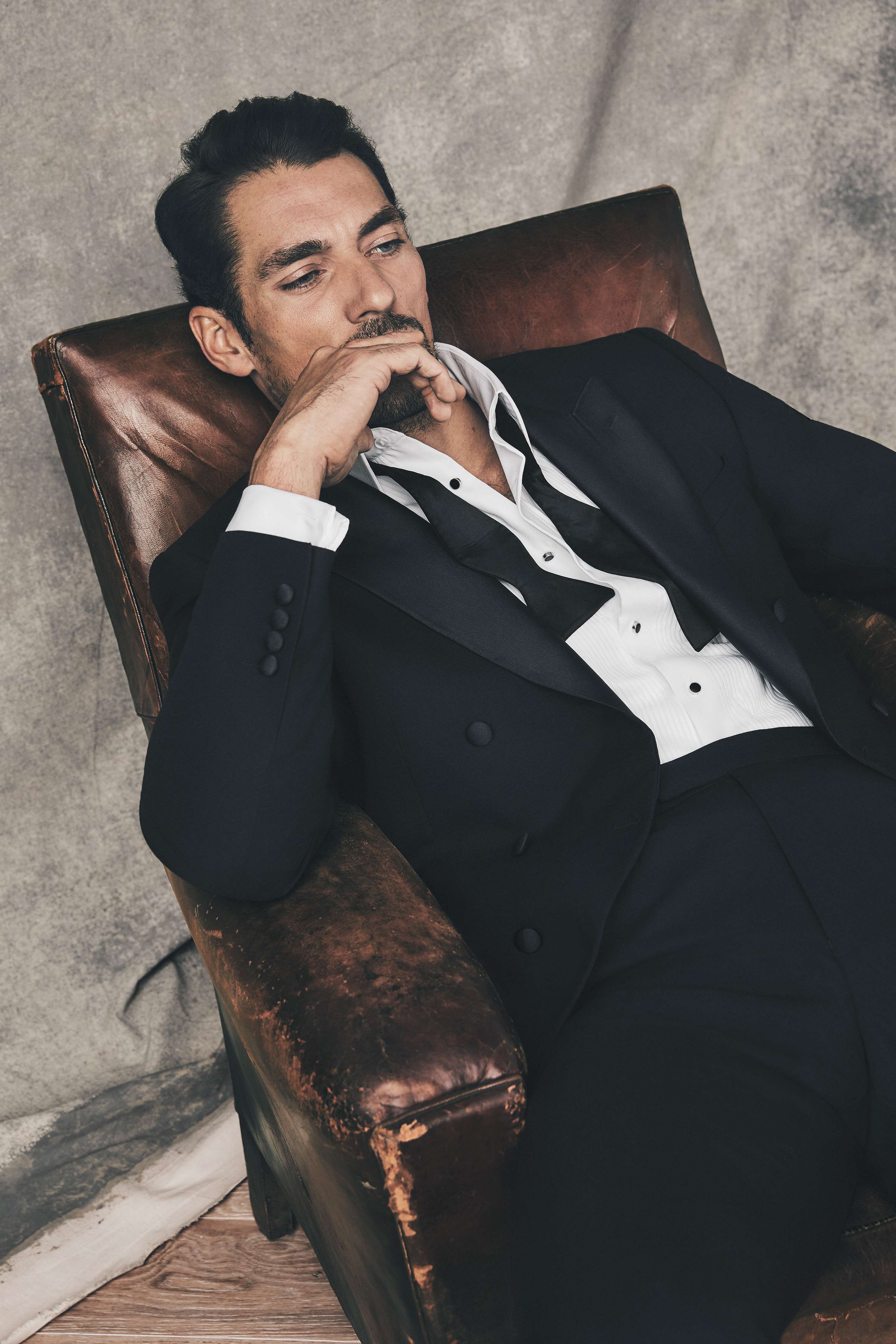 David Gandy with M&S Tailoring collaboration by Maggie Mattioni