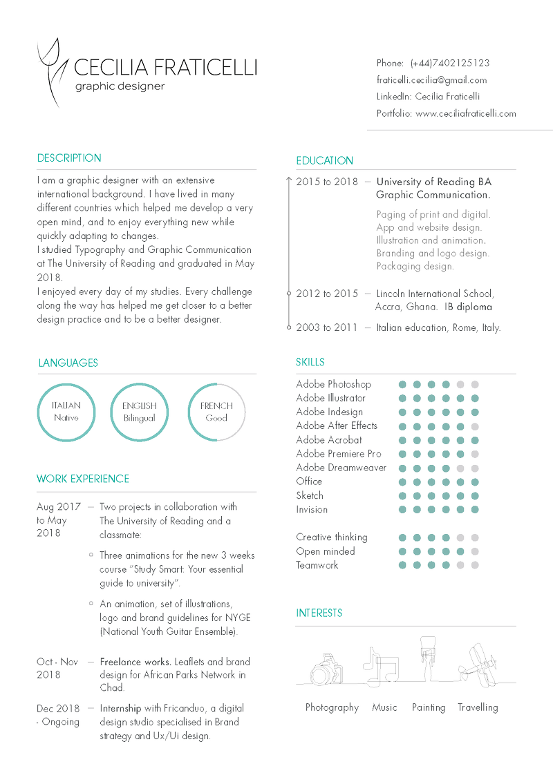 My CV by Cecilia Fraticelli