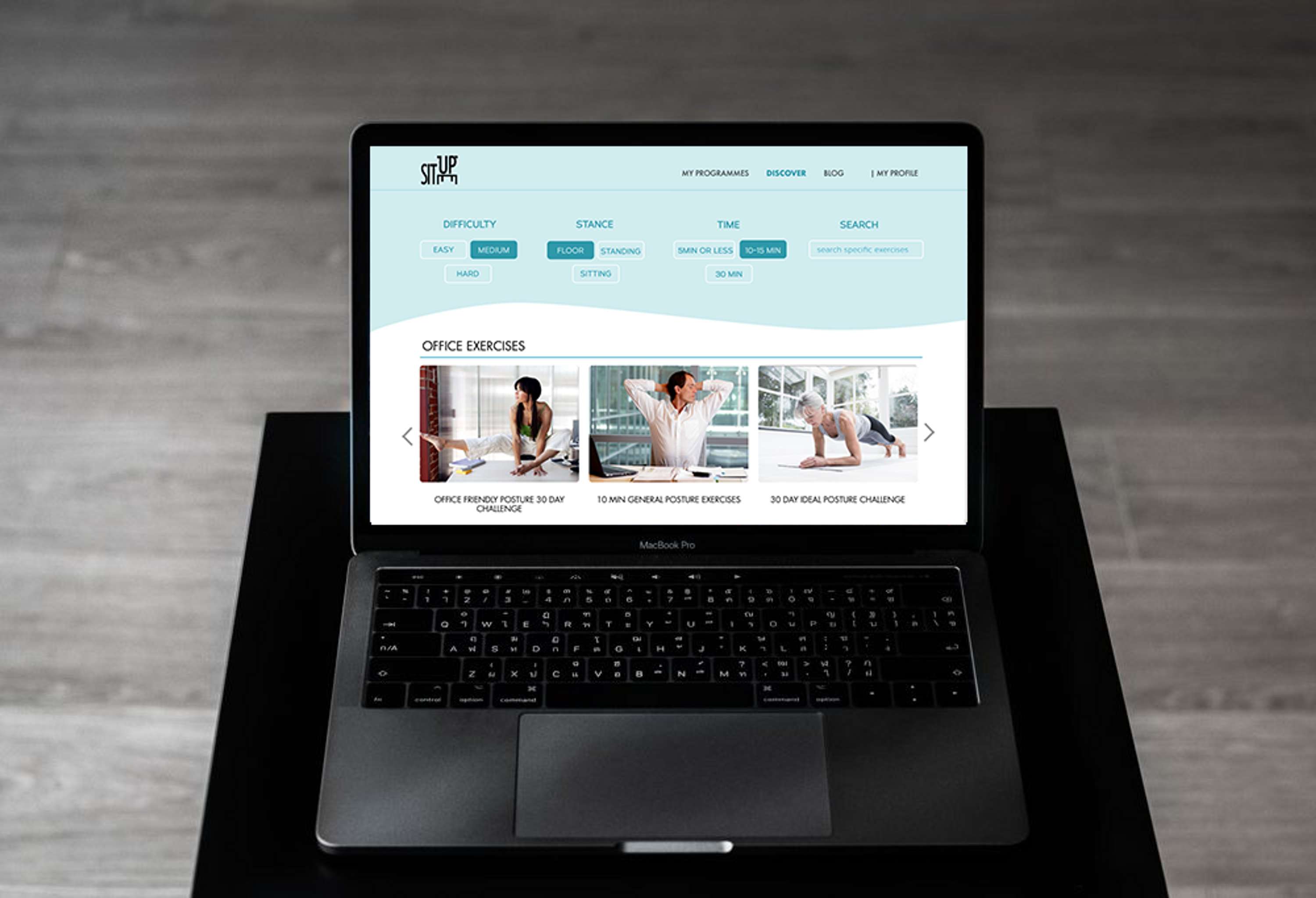 Sit Up Website by Cecilia Fraticelli