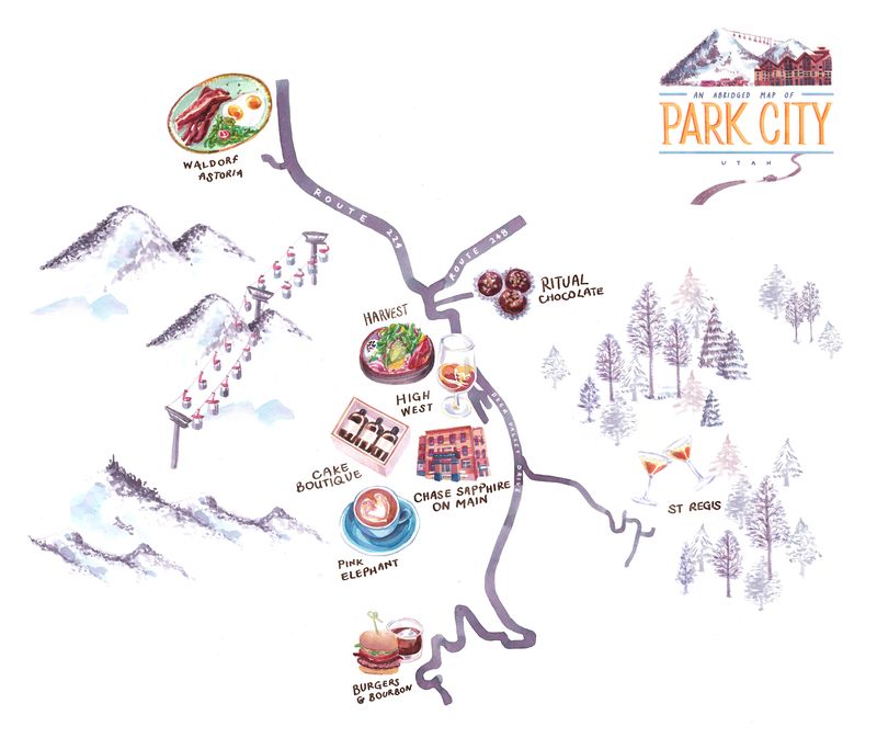 Park City Map by Ellen Li