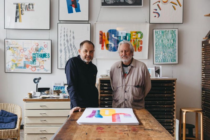 Anthony Burrill & Alan Kitching by Dunja Opalko