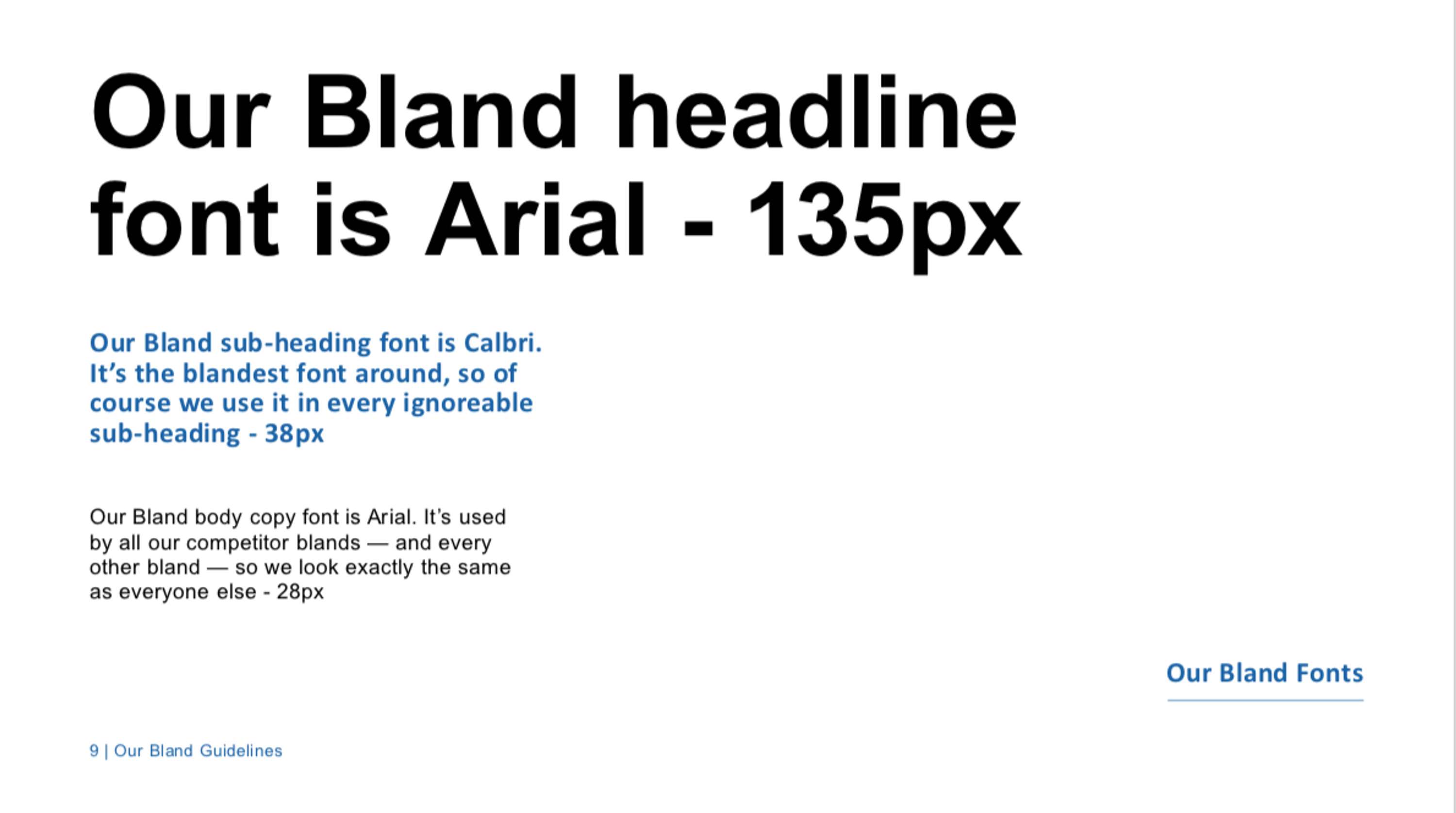 Bland Guidelines by Vikki Ross