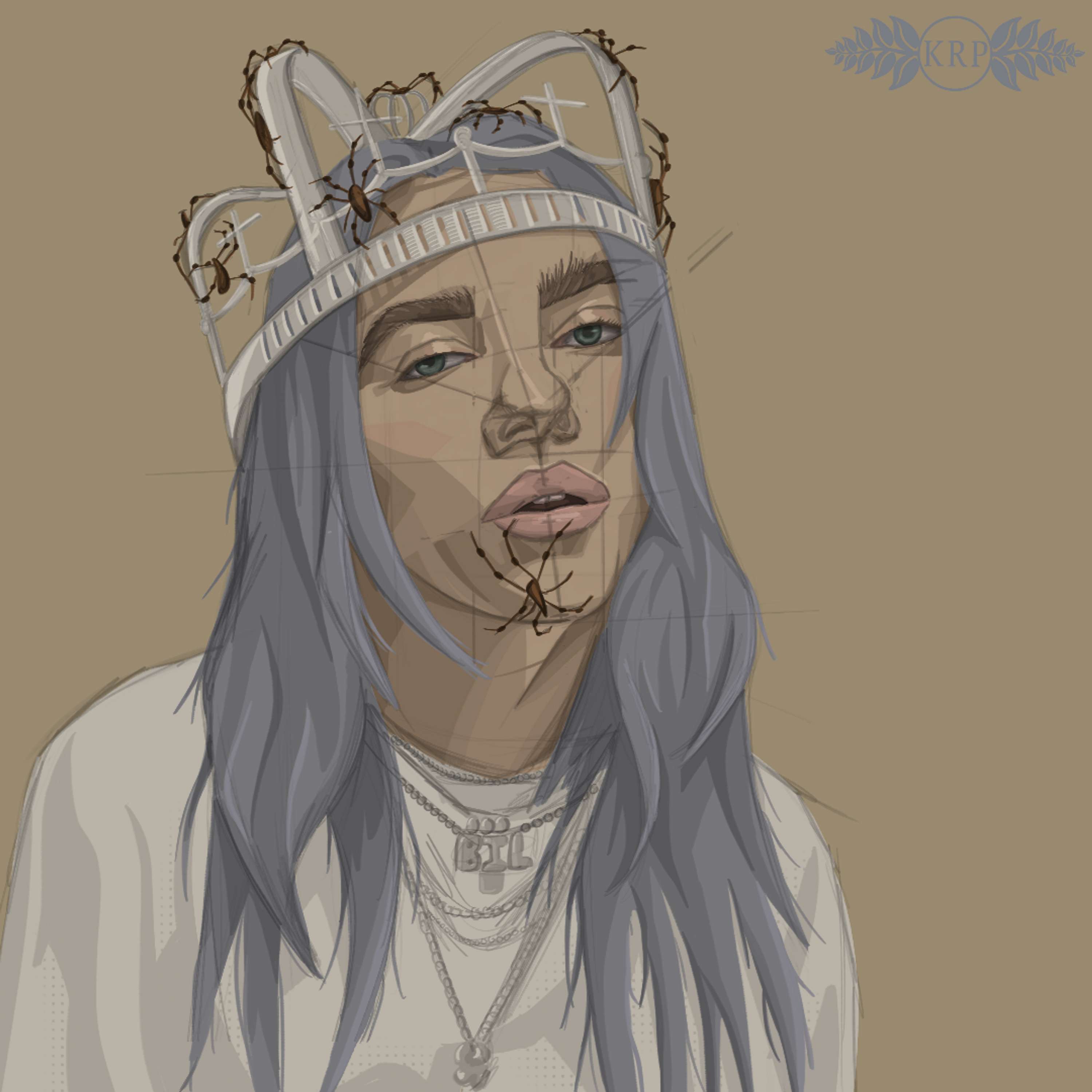 Awesome Billie Eilish Drawing You Should See Me In A Crown Hadasse