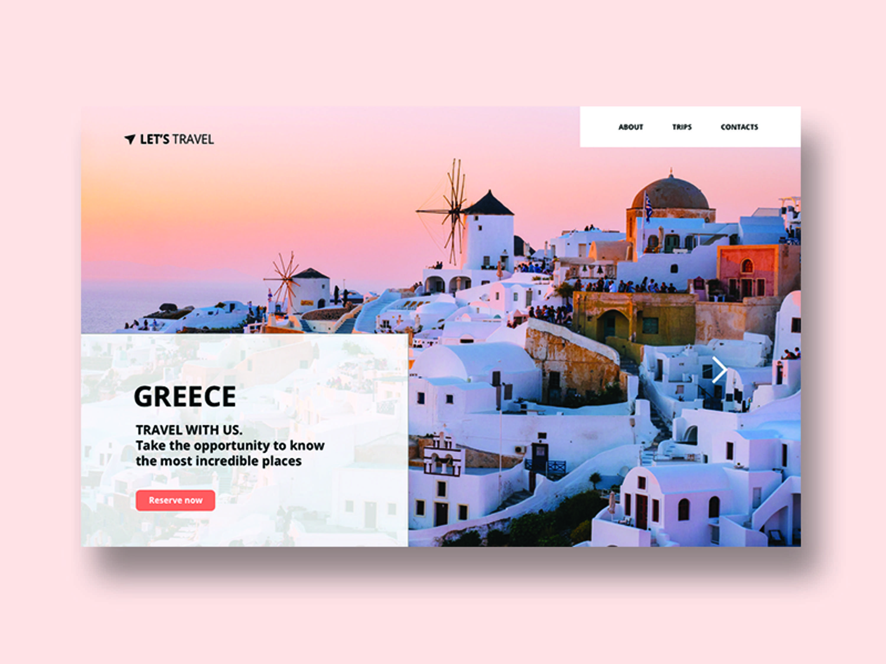 Daily UI Challenge #003: Landing Page by Marina Quadrado