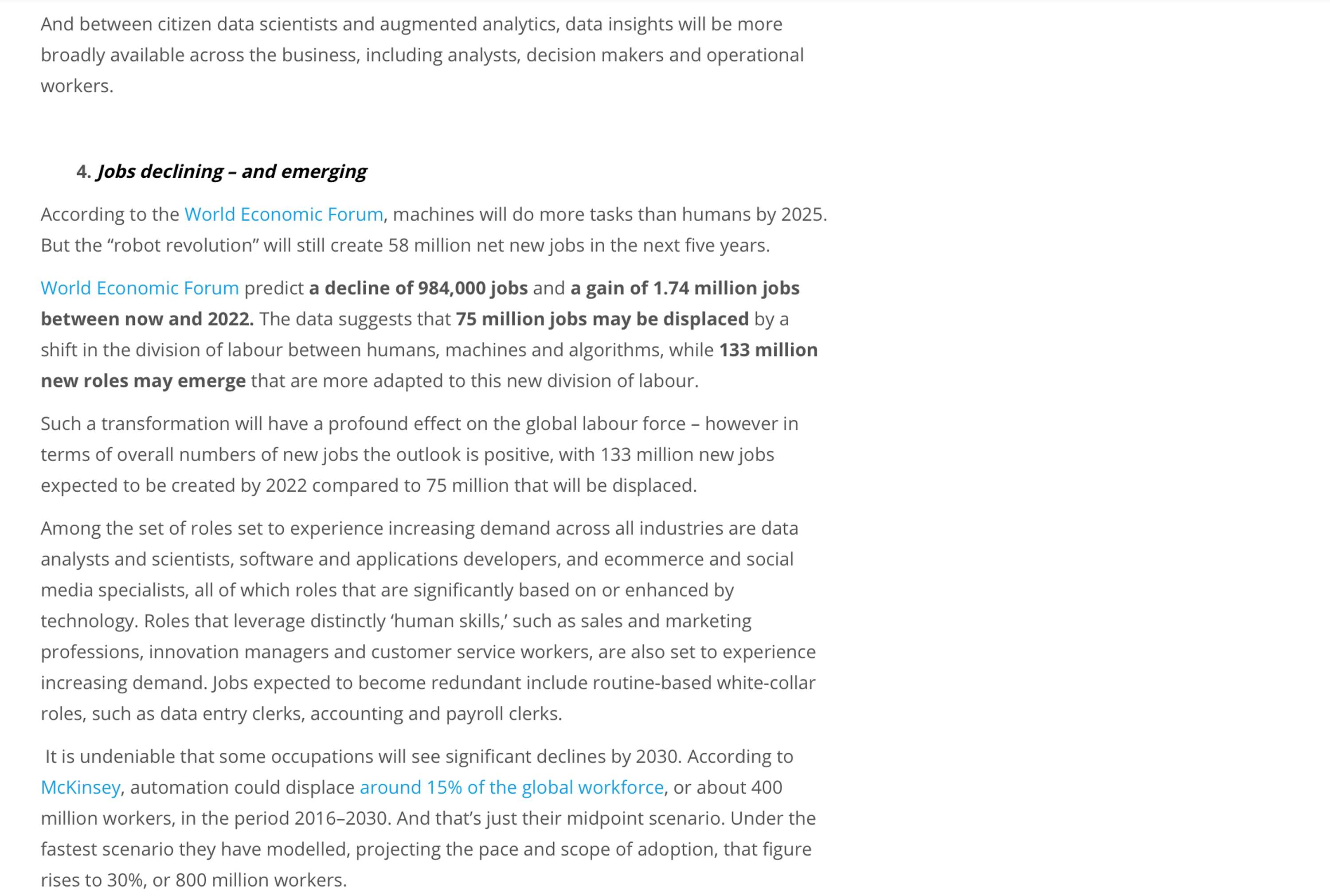 AVADO Learning: 10 Predictions for Data and Jobs in 2019 by Caroline Roseberry Koktvedgaard