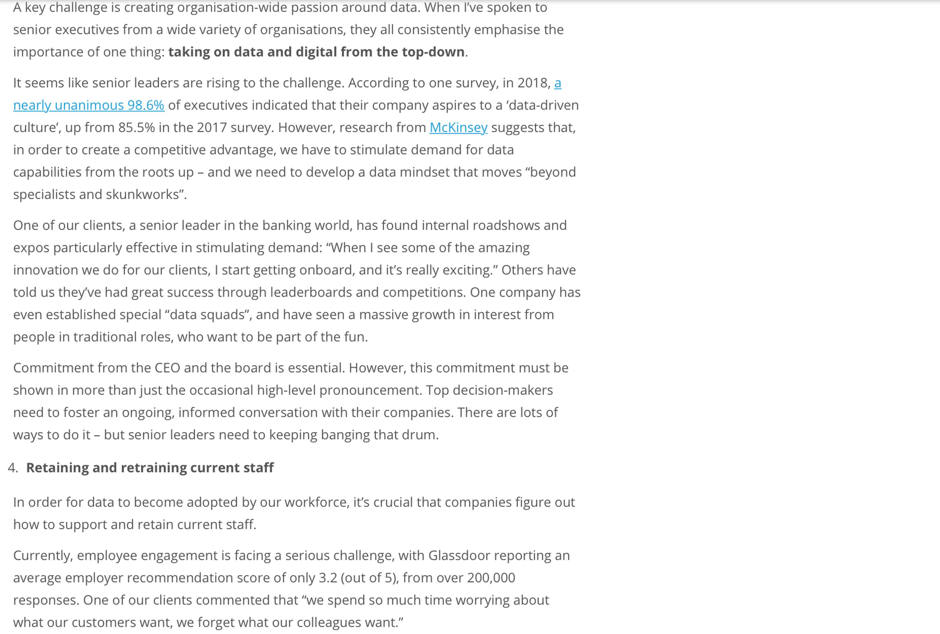 AVADO Learning: Data mindsets: The future of organisations by Caroline Roseberry Koktvedgaard