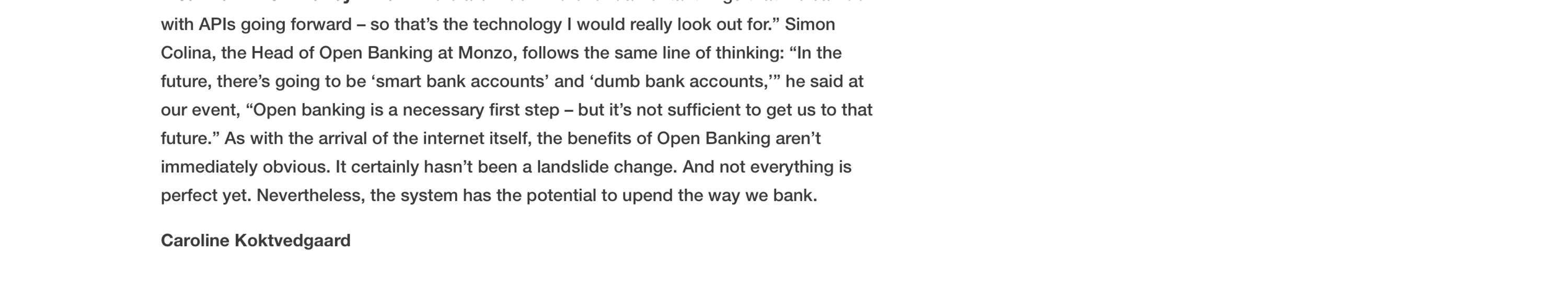 Blenheim Chalcot: Open Banking: The transparency revolution in finance by Caroline Roseberry Koktvedgaard
