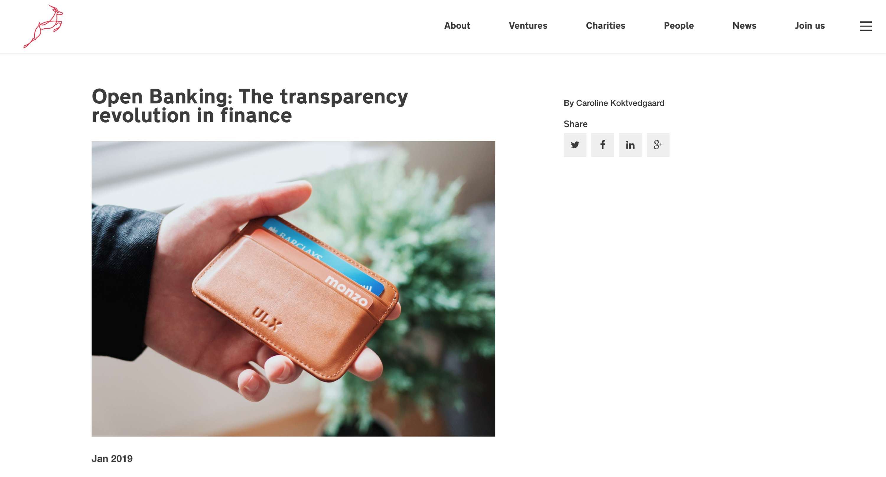Blenheim Chalcot: Open Banking: The transparency revolution in finance by Caroline Roseberry Koktvedgaard
