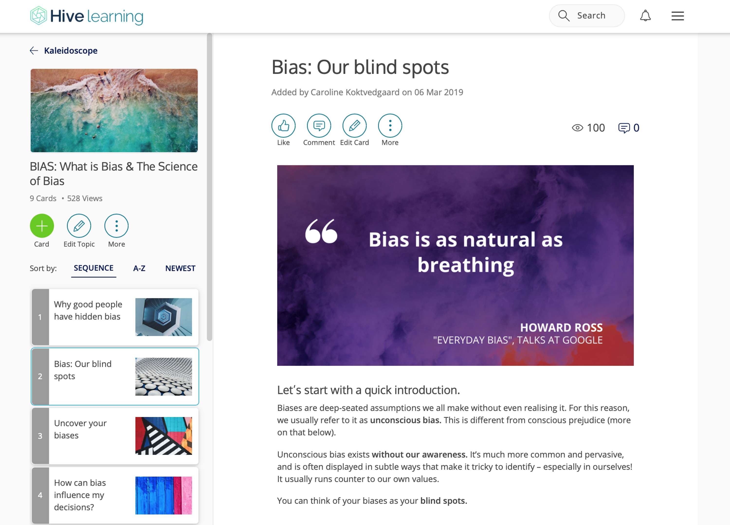 Hive Learning: Bias (Sample Pathway) by Caroline Roseberry Koktvedgaard