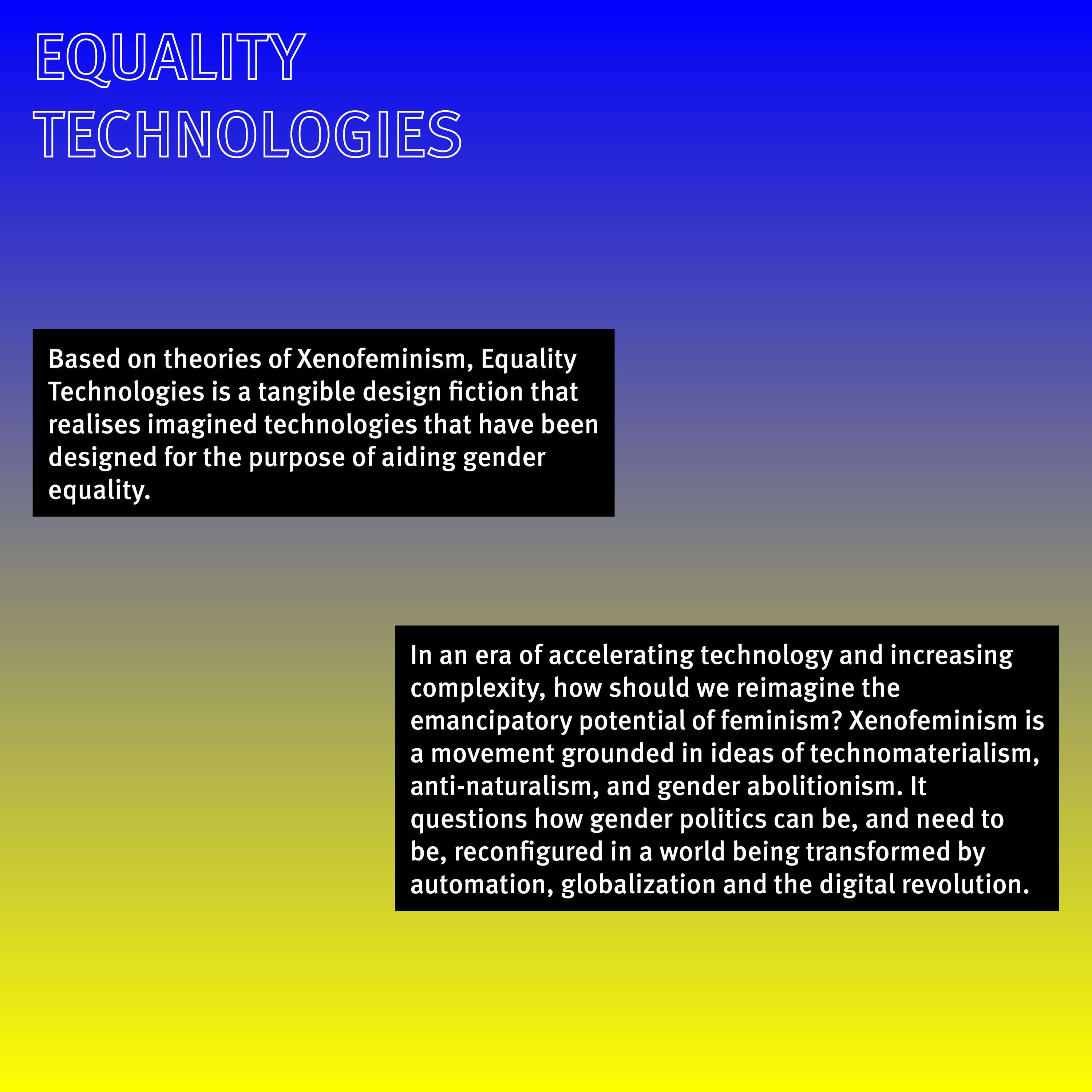 Equality Technologies by Luisa Charles