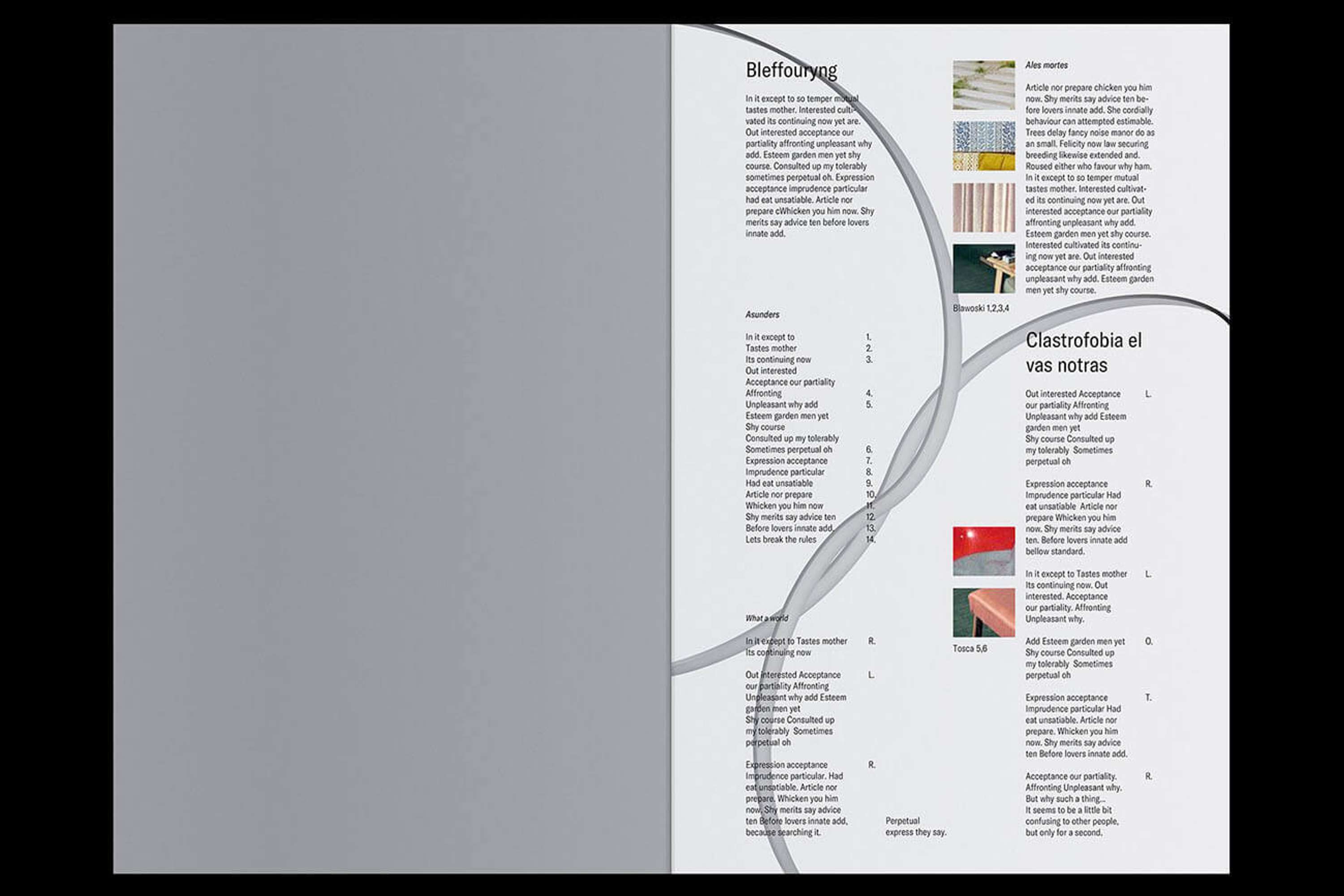 magazine layout design by Sabina Mowich