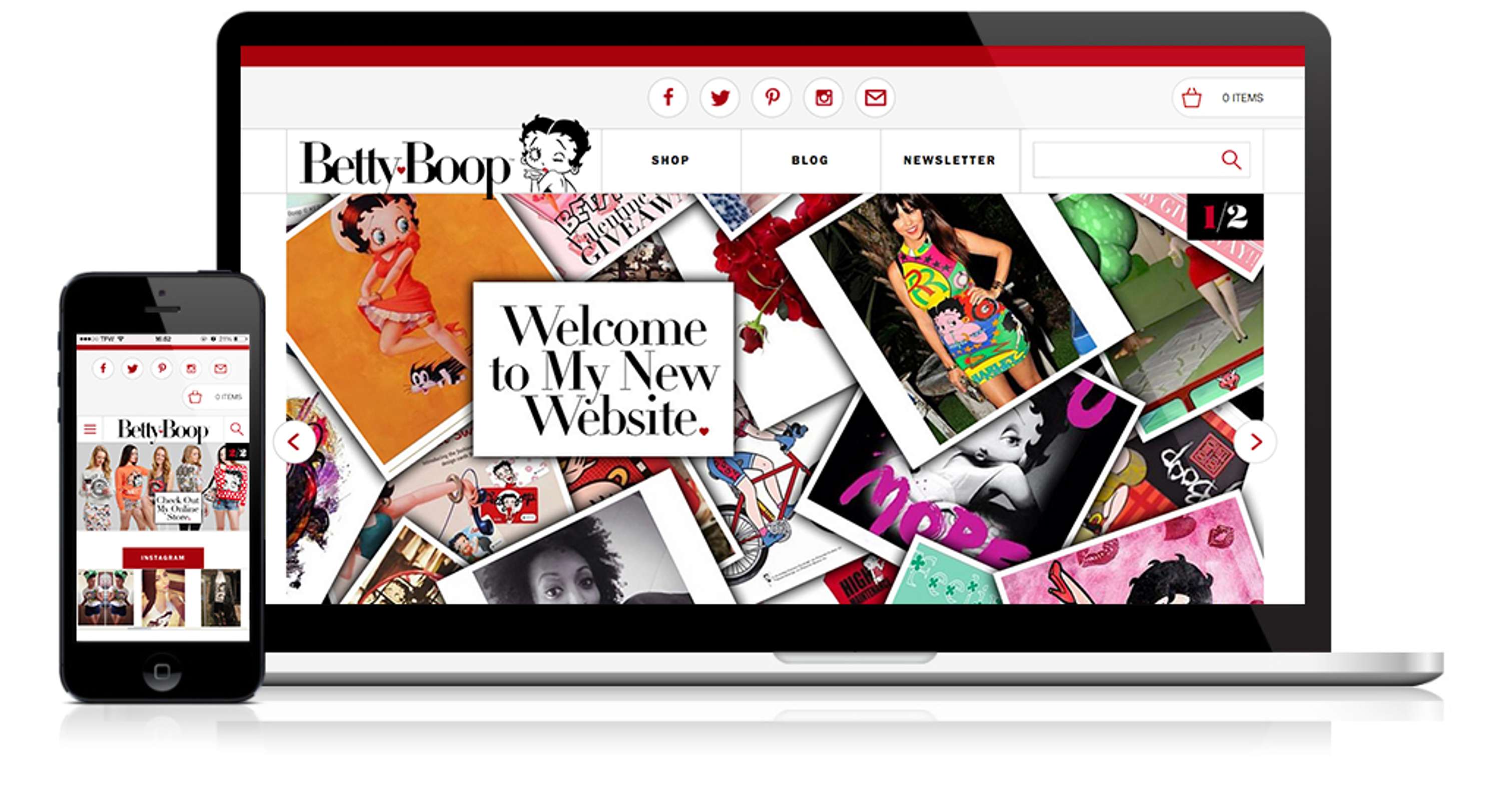Betty Boop online shop by Jilly Cross
