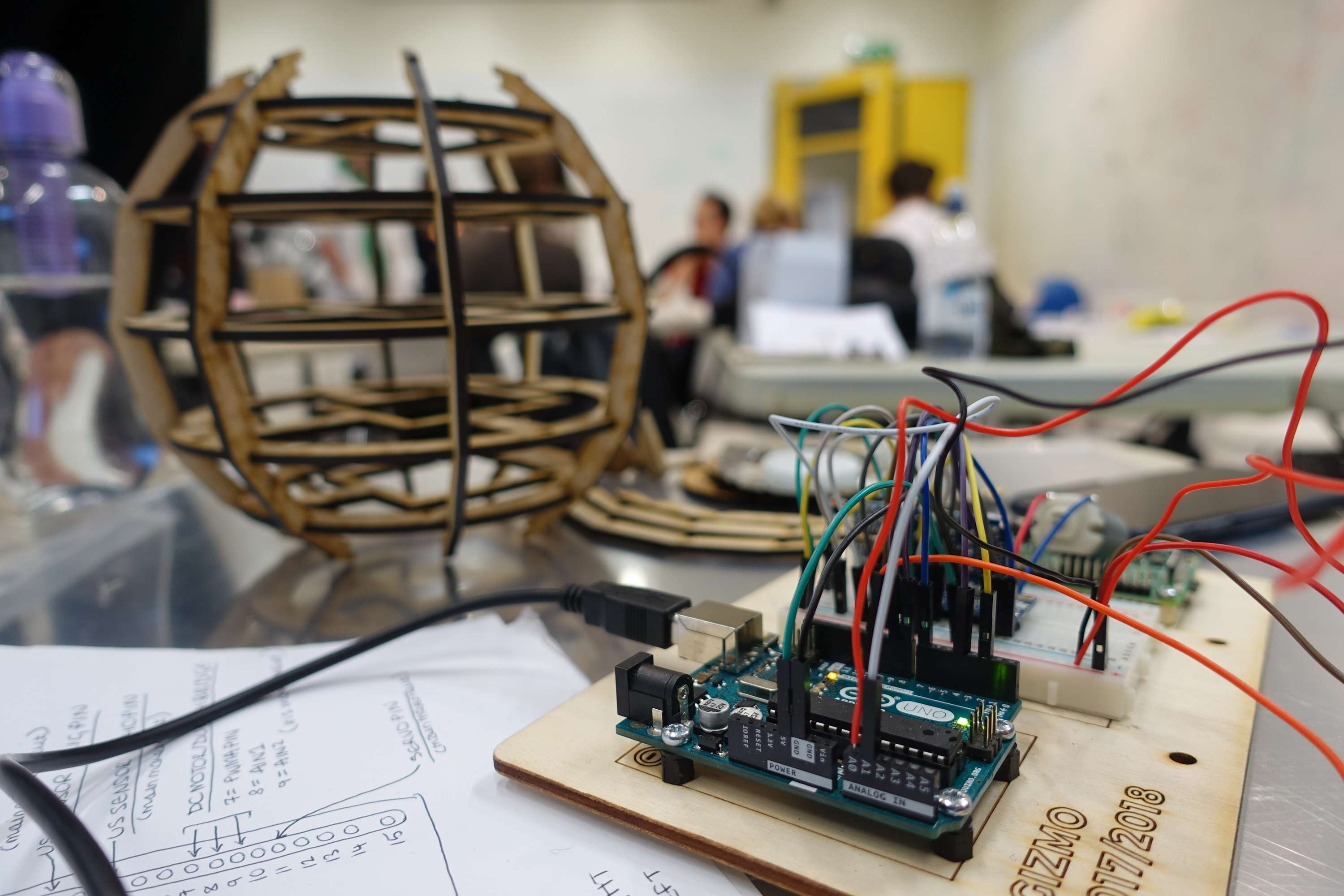 Interactive Installation - Responsive Iris & Eye Mechanism by Ruksana Shaukat Jali