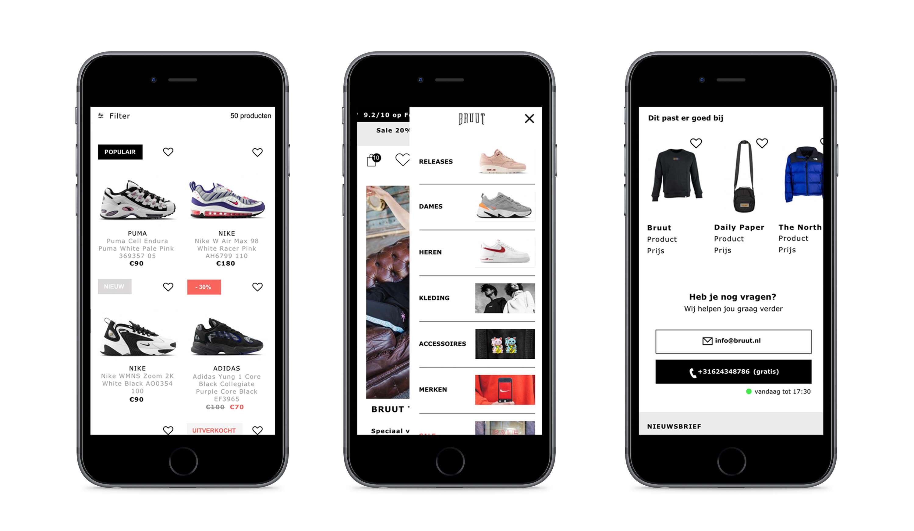 A new online store for Bruut by Sarafina Jozefzoon