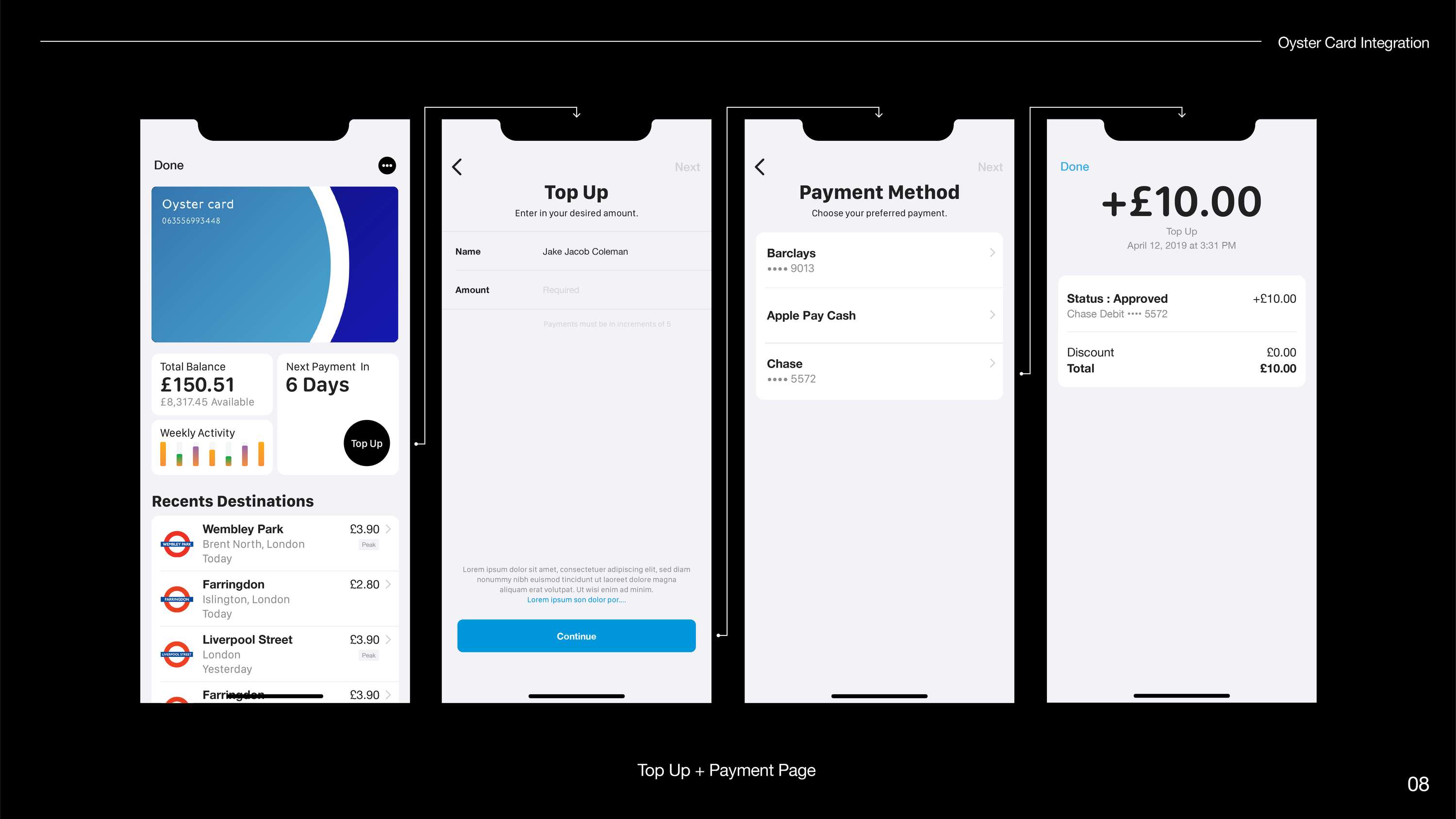 Oyster – Passbook Integration by Jonathon Coleman