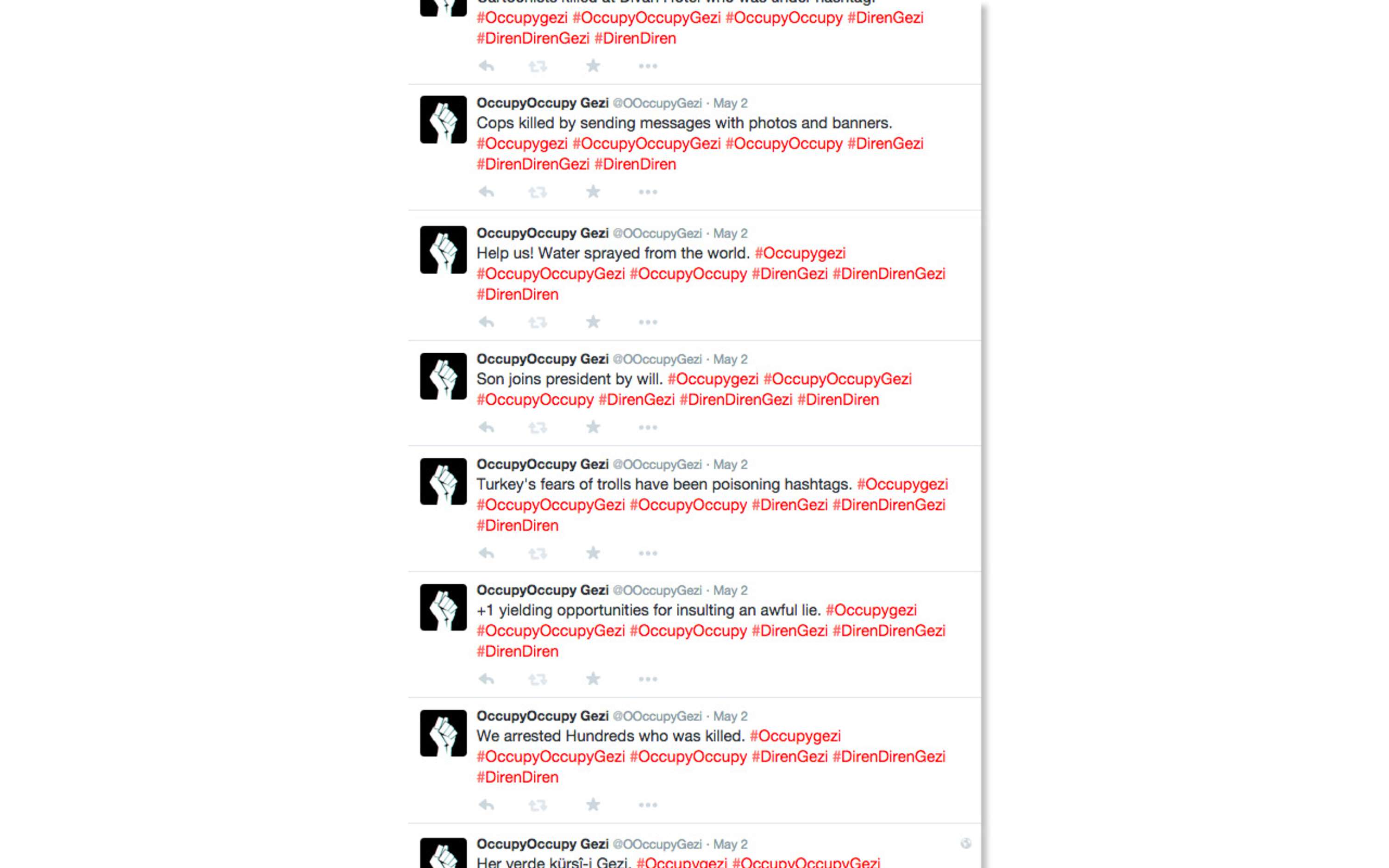 A paradoxical Twitter bot for the Occupy movement by Elif Gurbuz