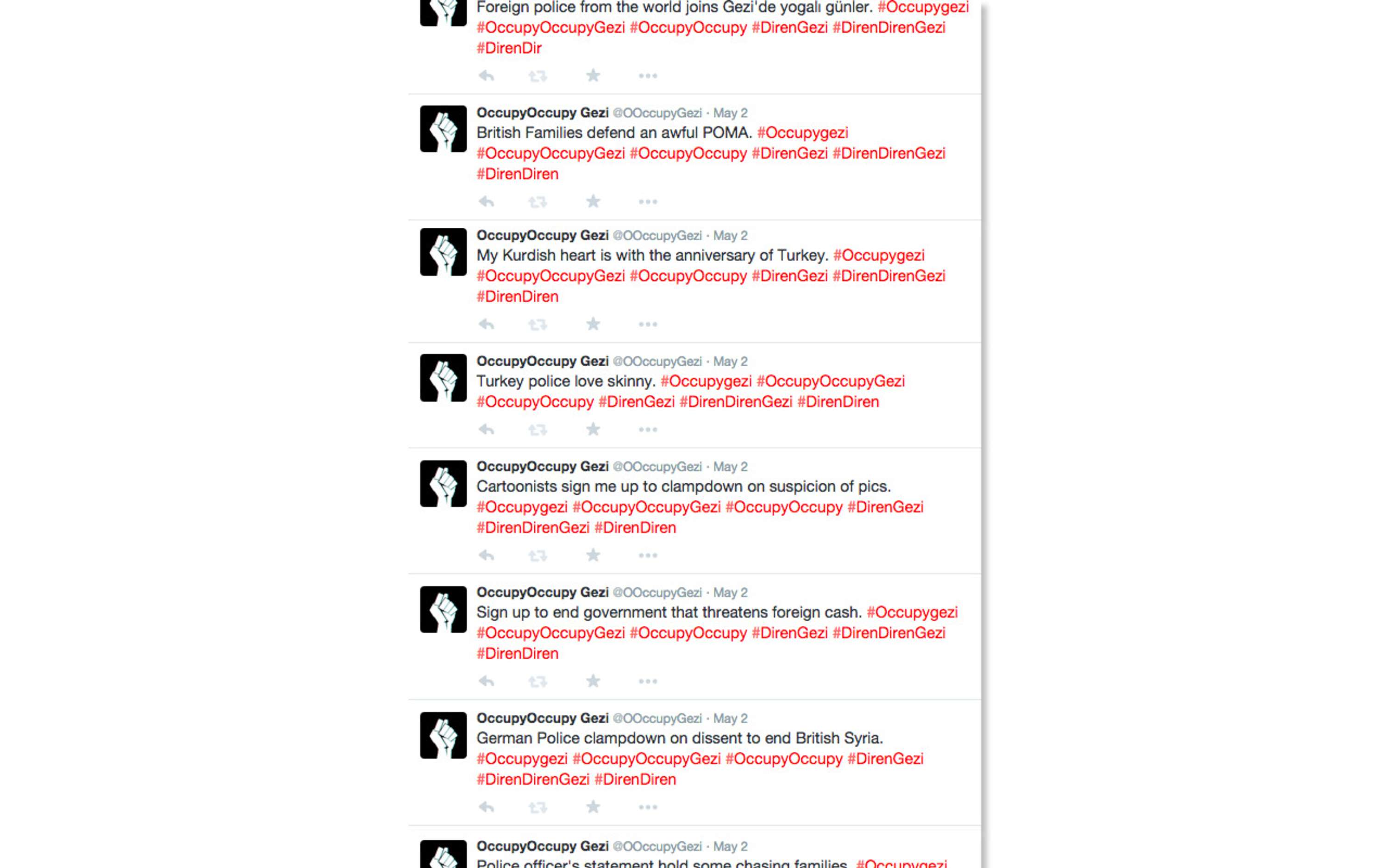 A paradoxical Twitter bot for the Occupy movement by Elif Gurbuz