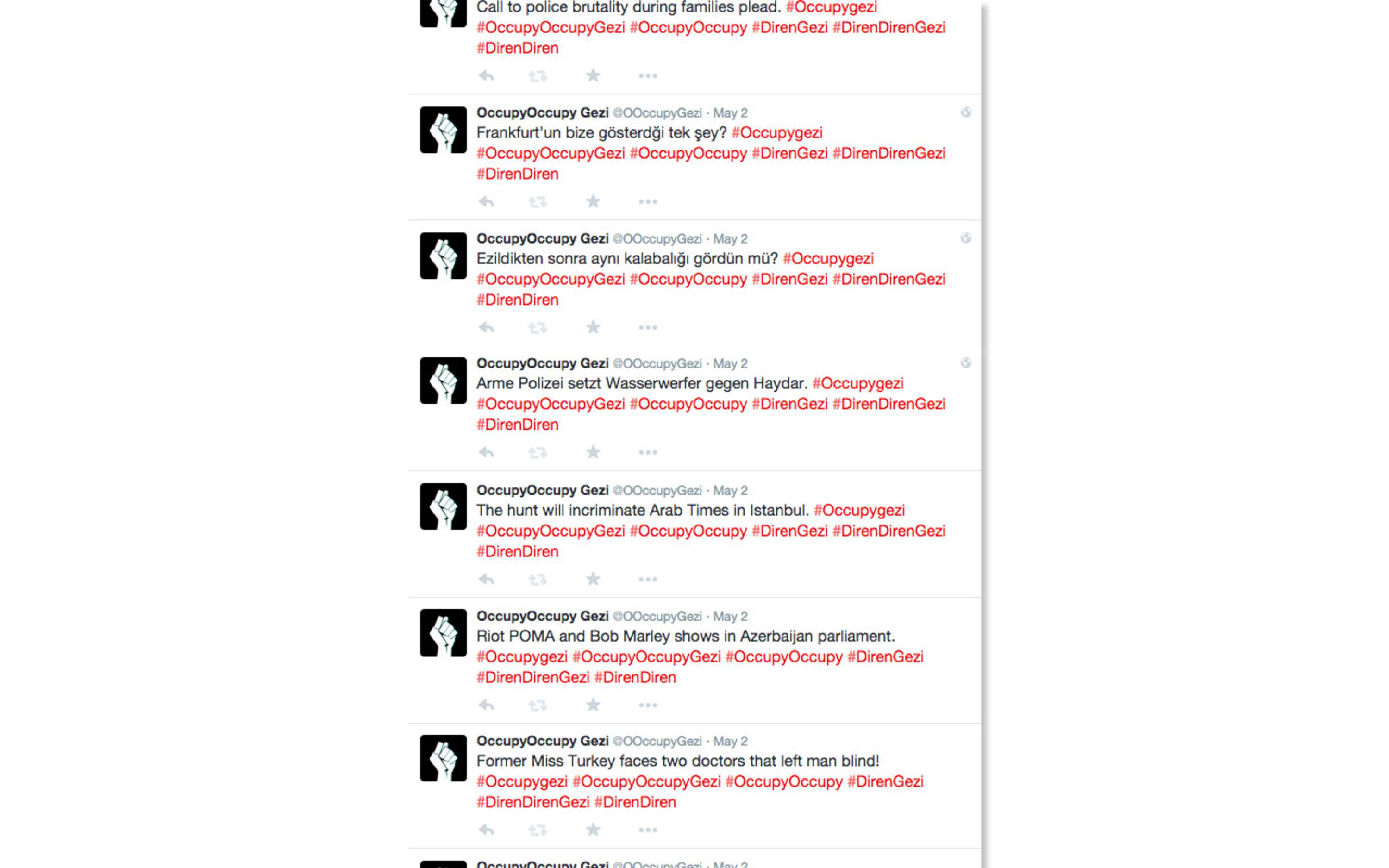 A paradoxical Twitter bot for the Occupy movement by Elif Gurbuz