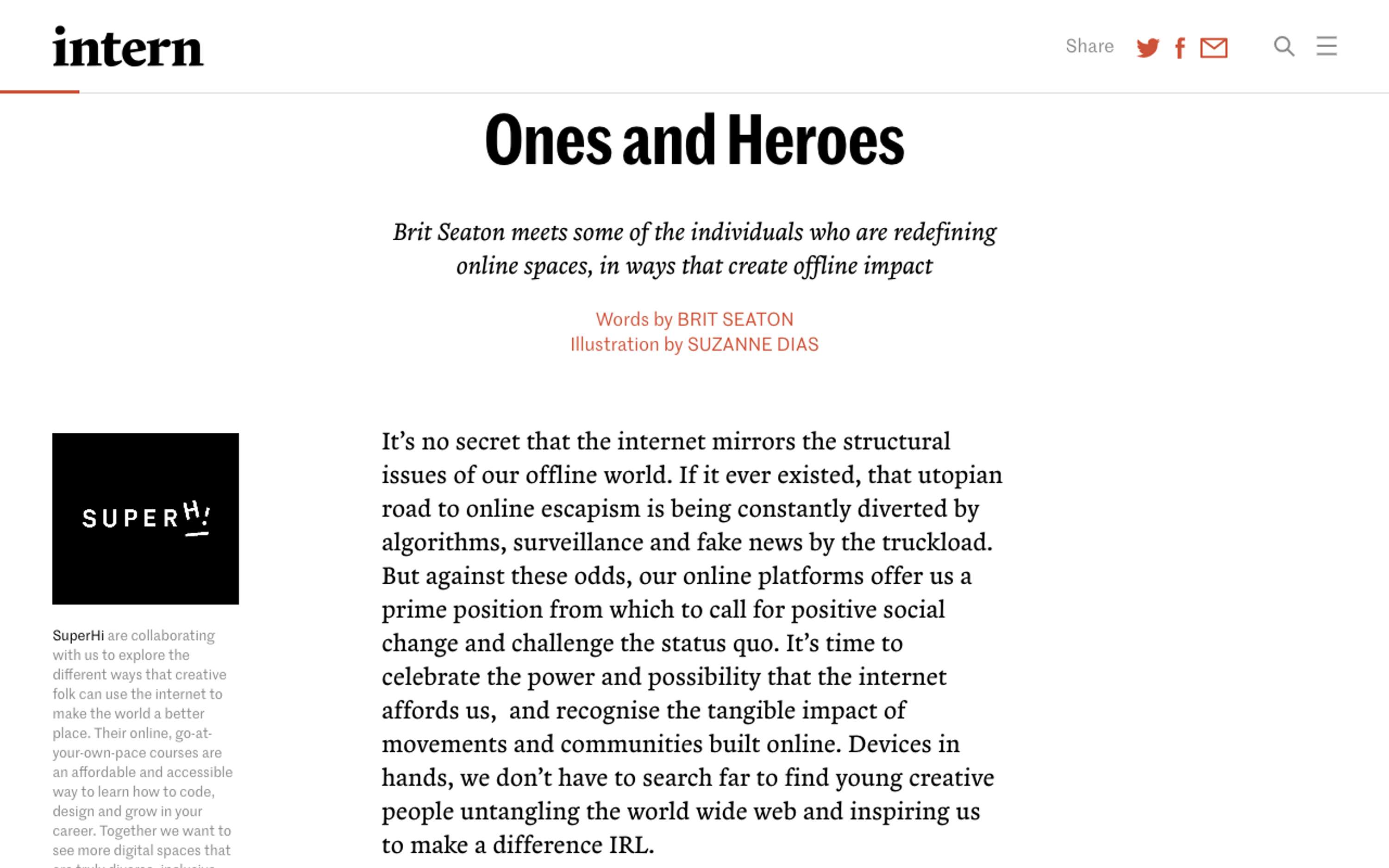 Ones and Heroes by Brit Seaton